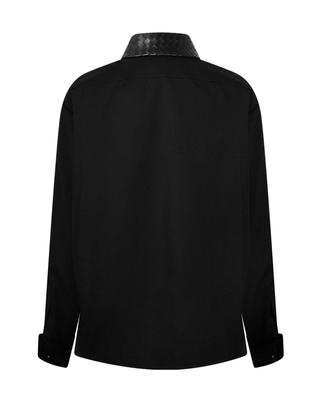 Bottega Veneta Black Long Sleeve Woven Shirt
