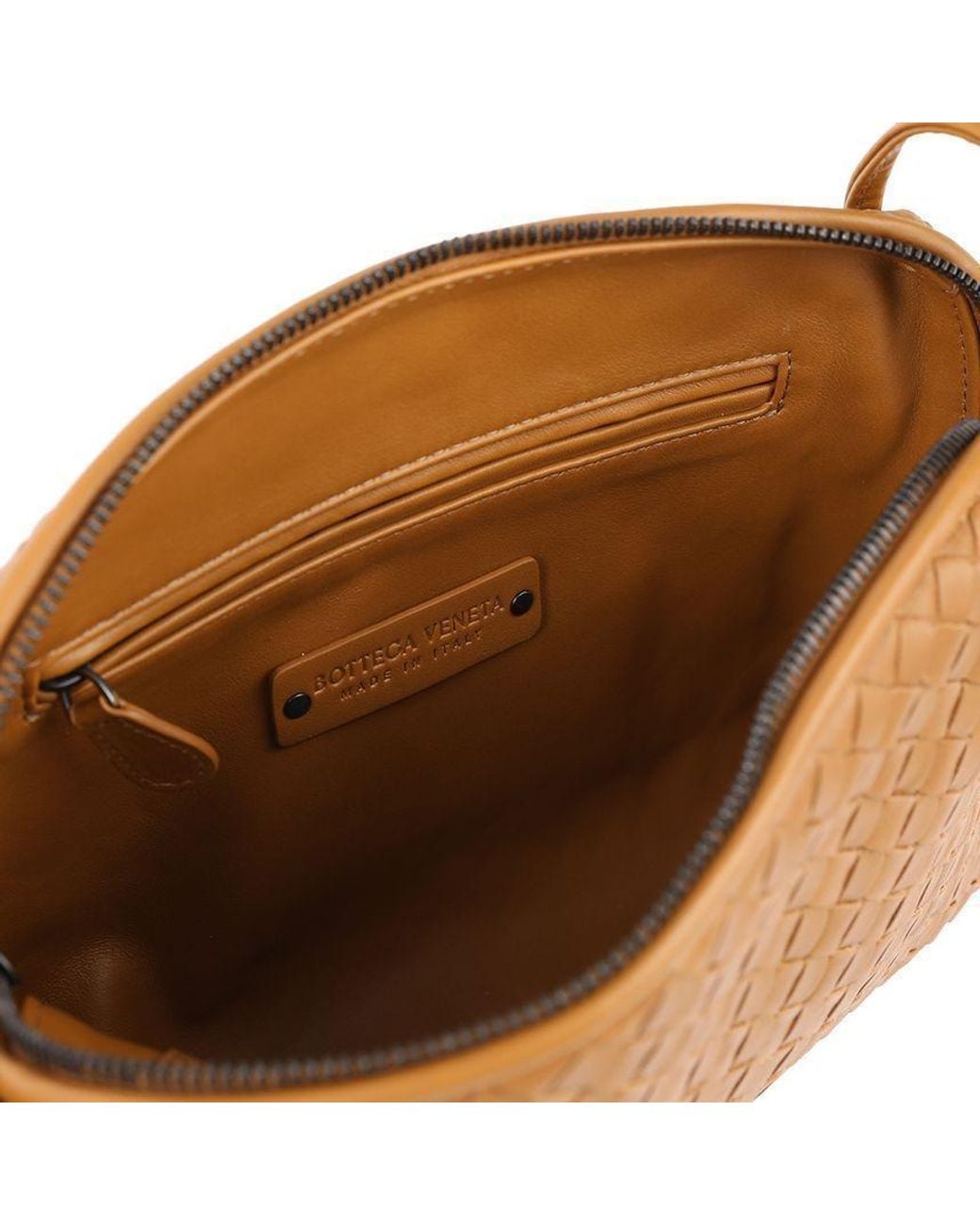 Bottega Veneta Metallic Zippered Shoulder Bag