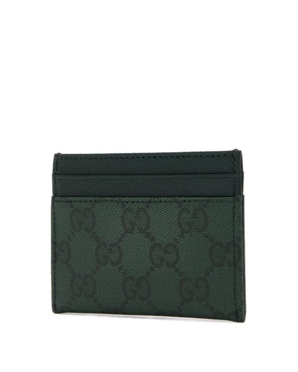 Gucci Green Essence Classic Card Case for men
