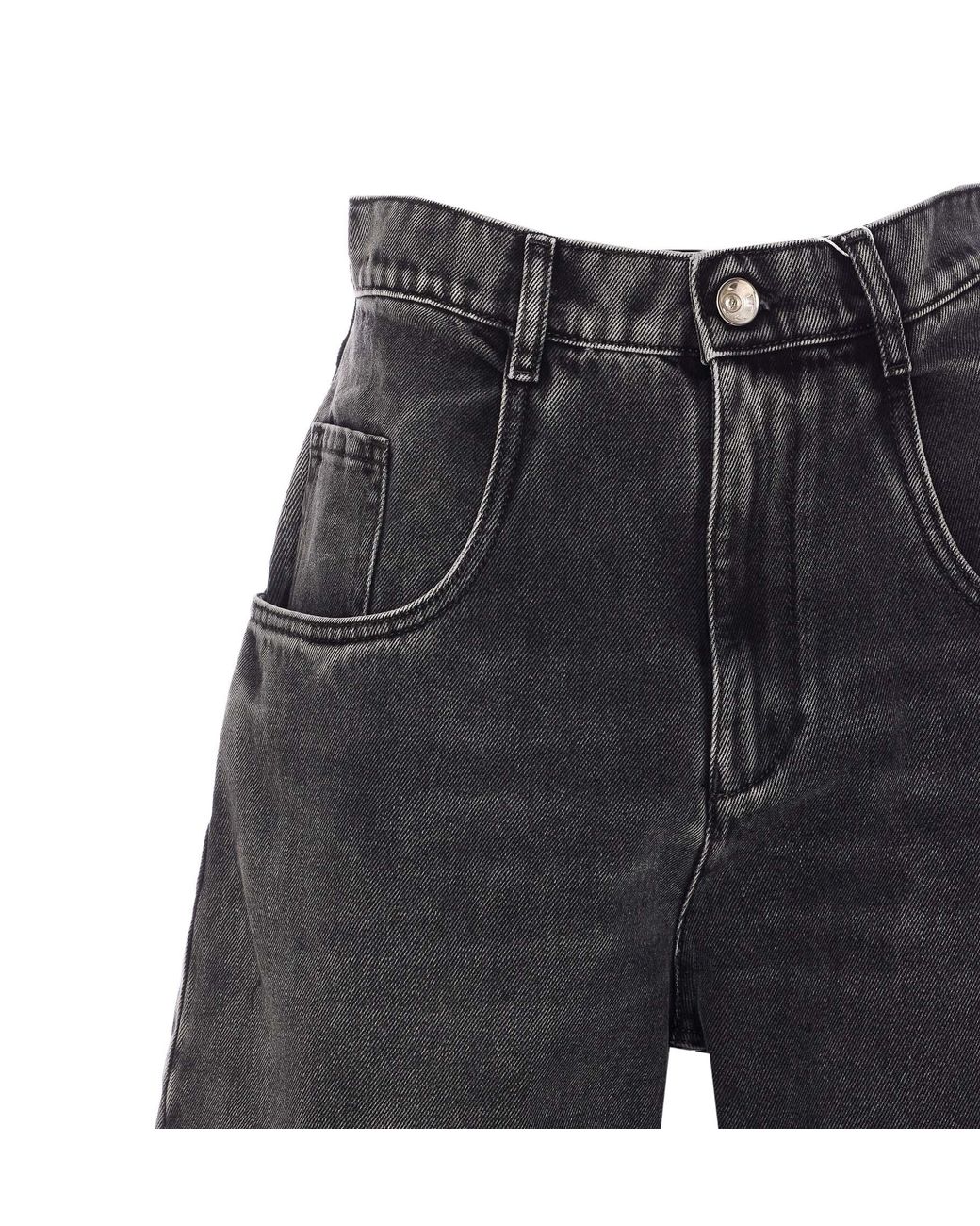 Maison Margiela Gray High Waist Cut-Out Jeans