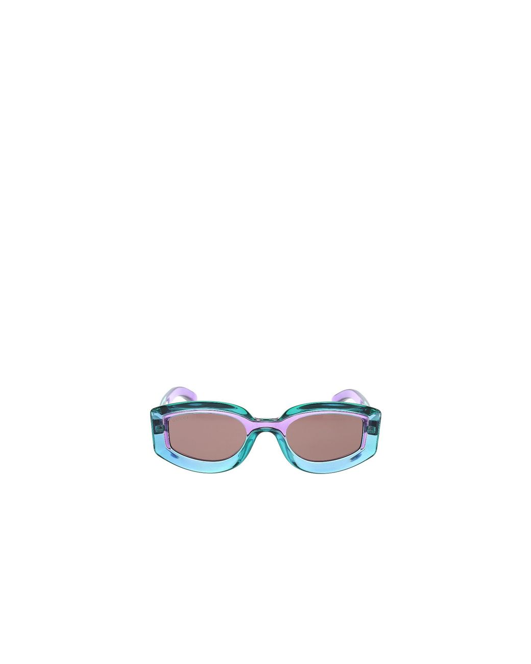 Gucci Blue Eyewear Oval Frame Sunglasses