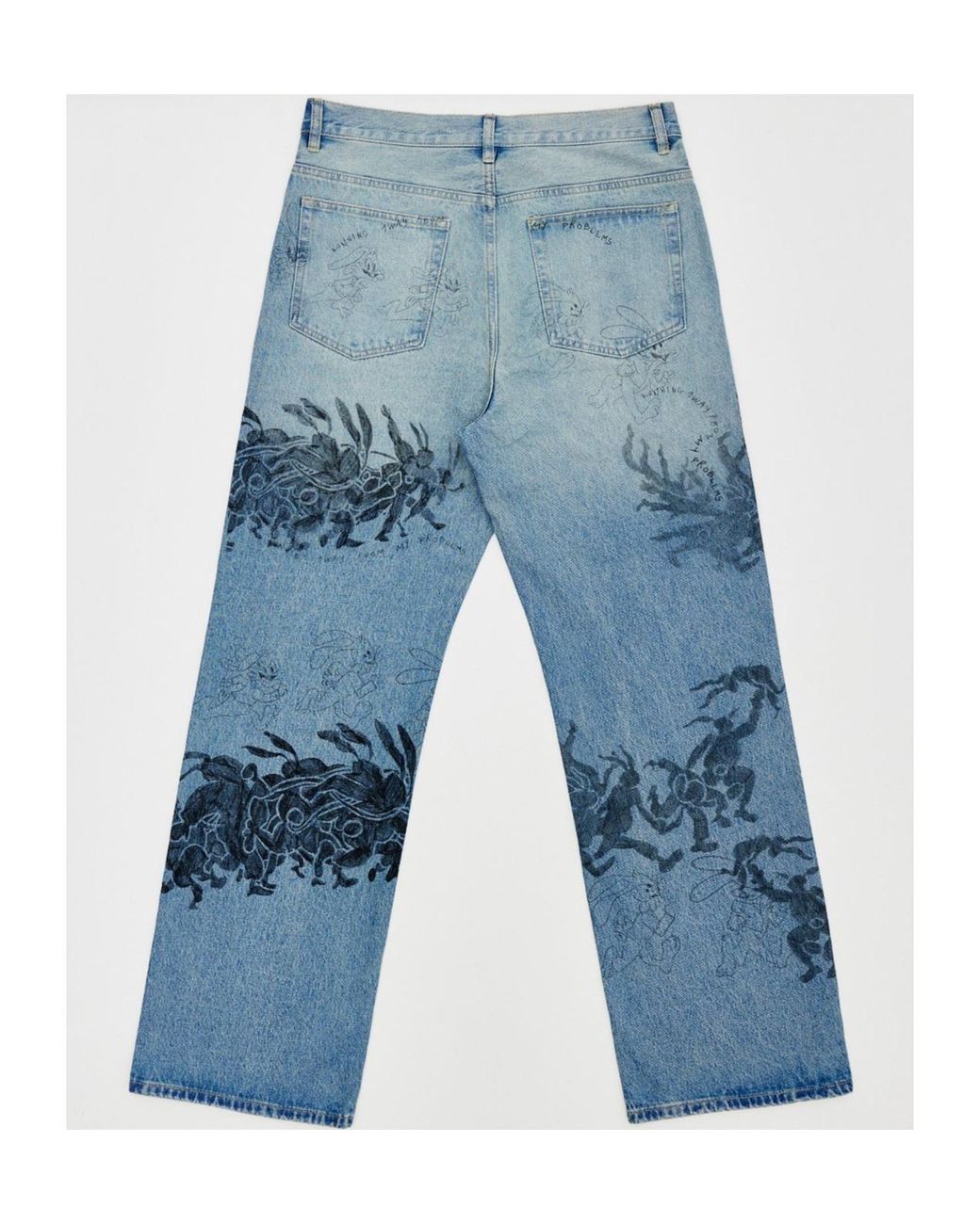 DOMREBEL Blue Hops Jeans for men