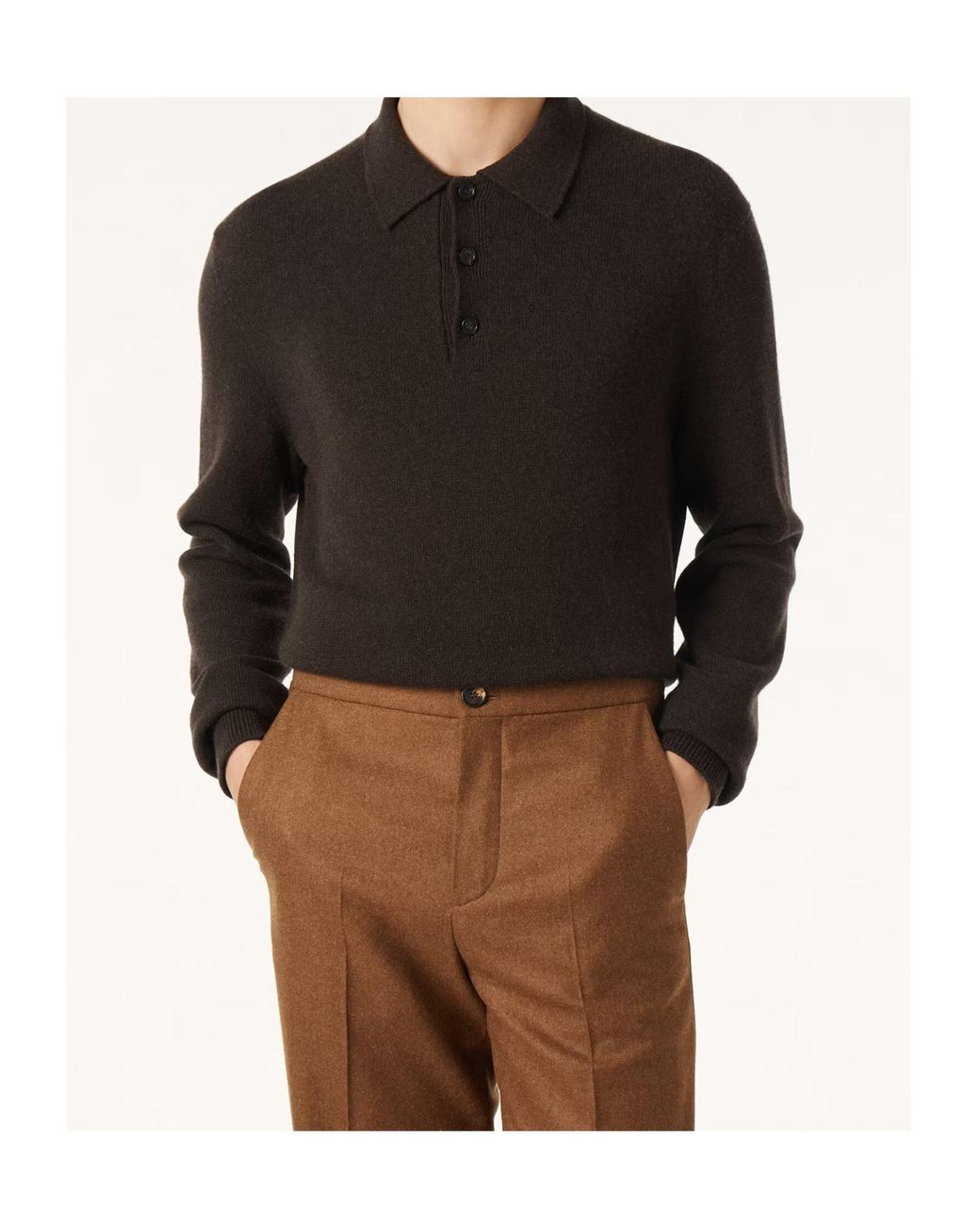 Loro Piana Black Parksville Polo Shirt for men