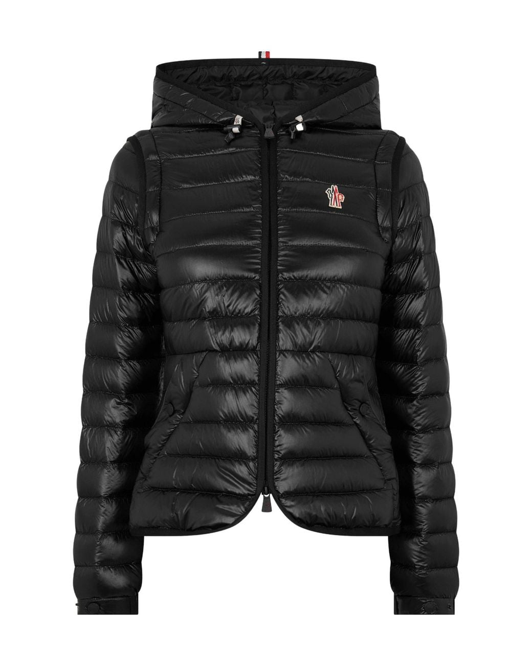 Moncler Black Long-Sleeved Cotton-Padded Jacket