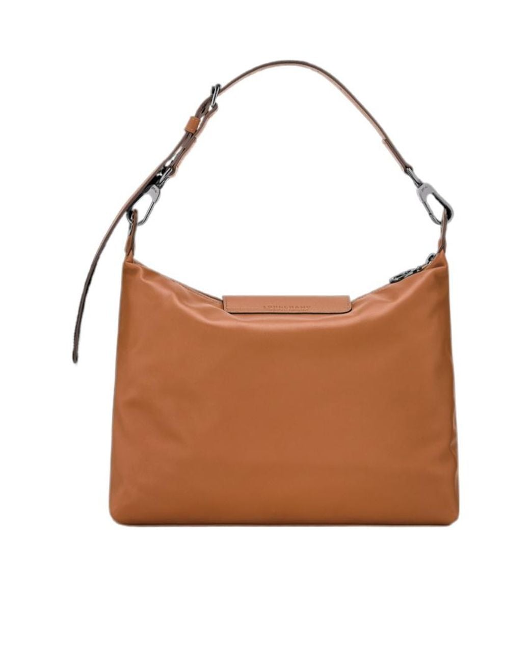 Longchamp Brown Flap Button Shoulder Bag