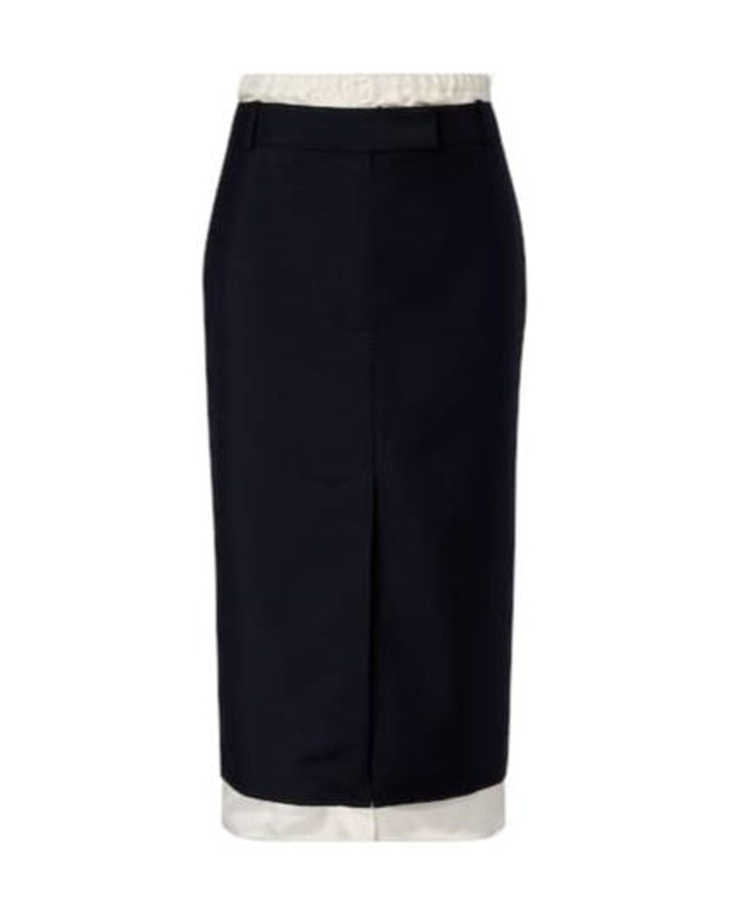 Rohe Blue Wool And Mohair Midi Skirt