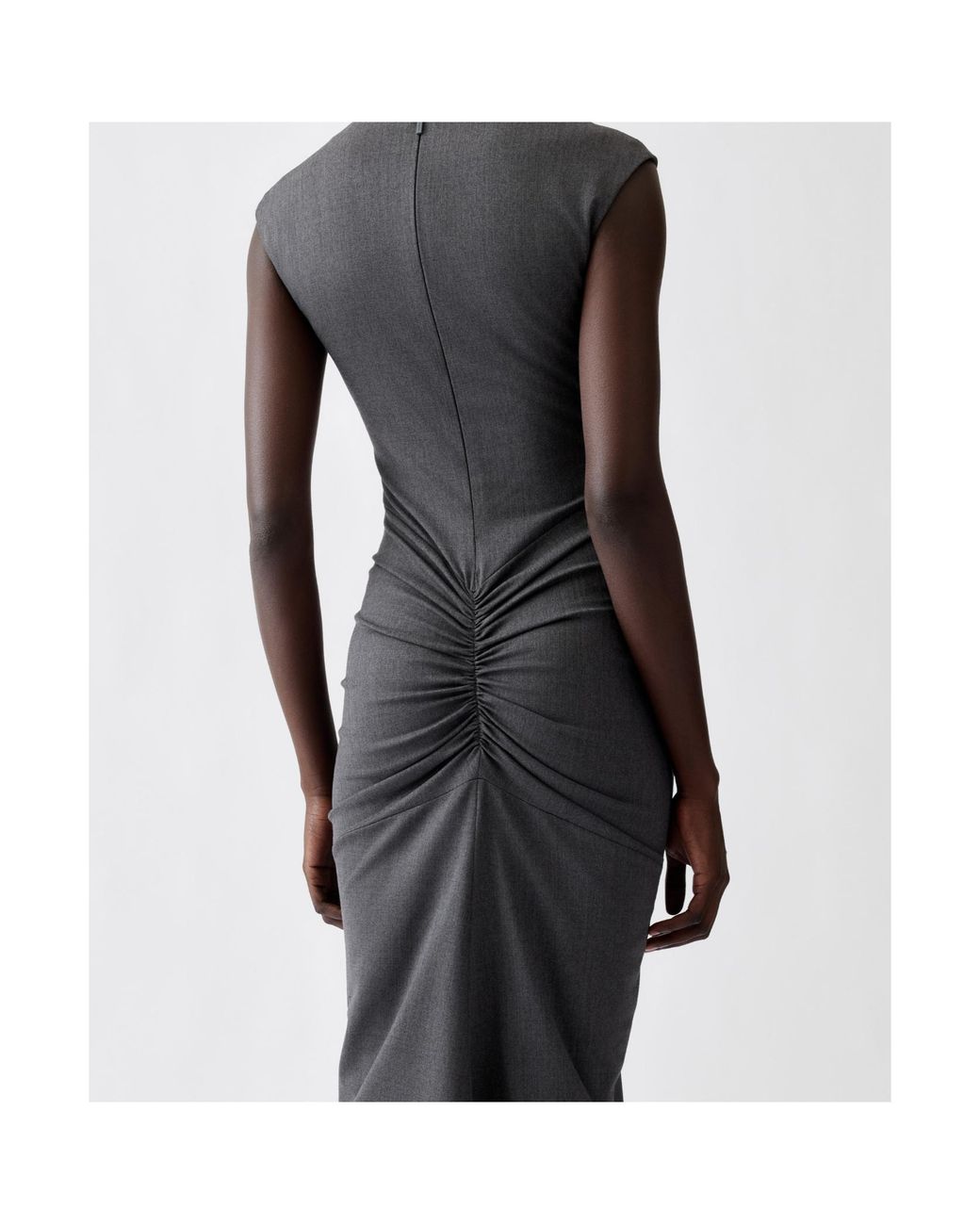Jacquemus Gray The Alba Midi Dress