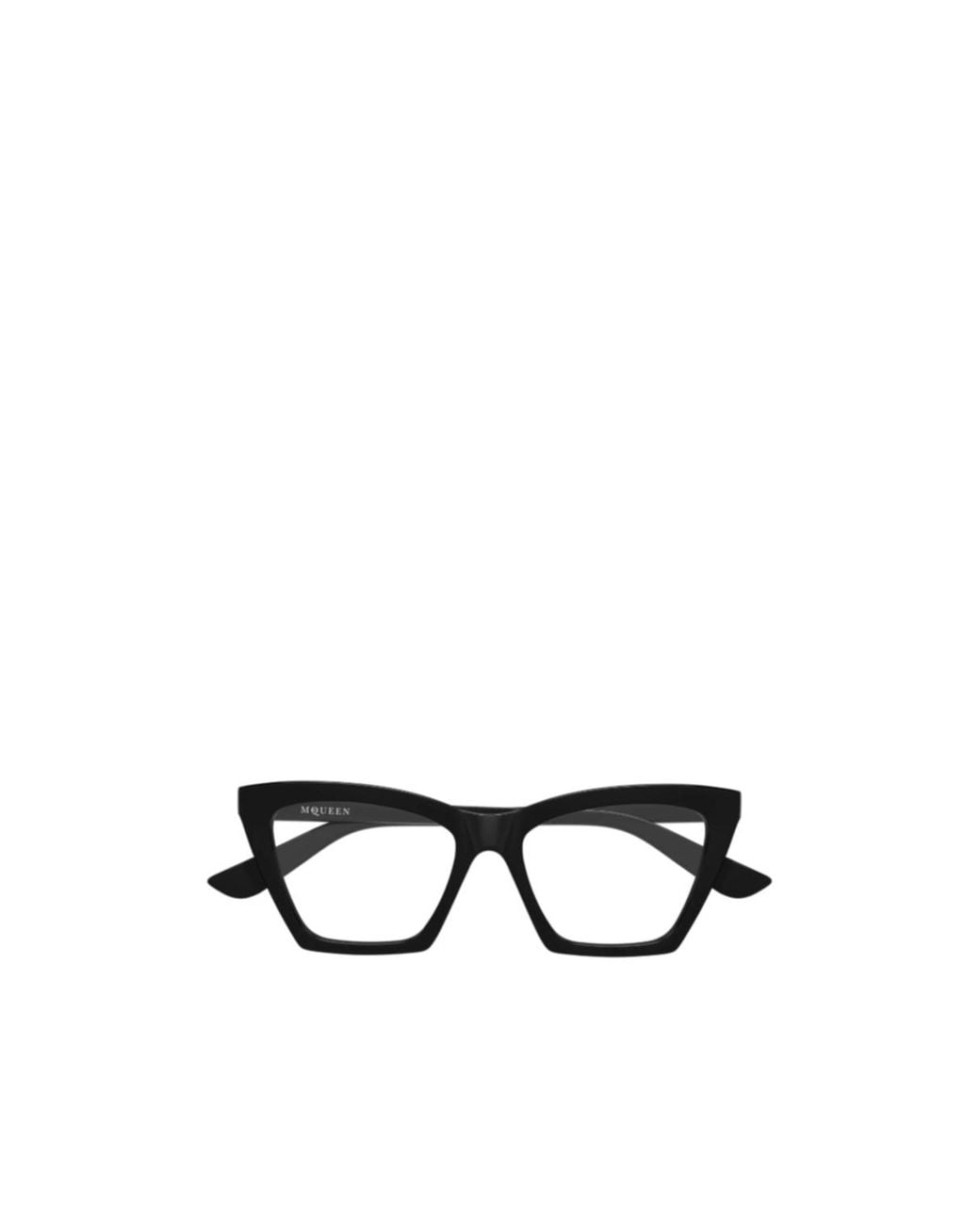 McQueen White Eyewear Cat-Eye Frame Glasses