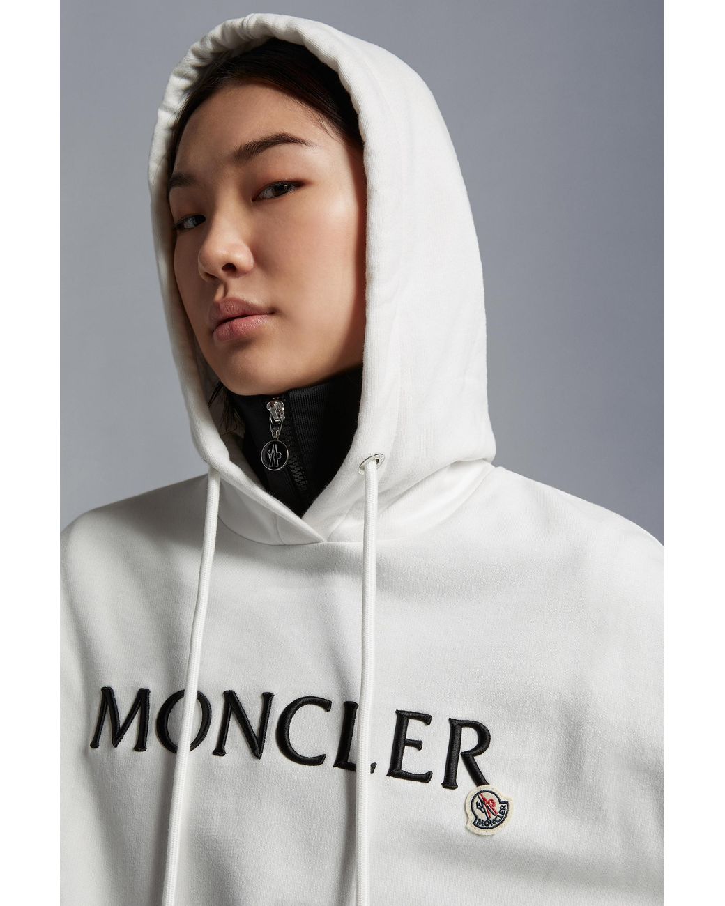 Moncler Gray Logo Hoodie