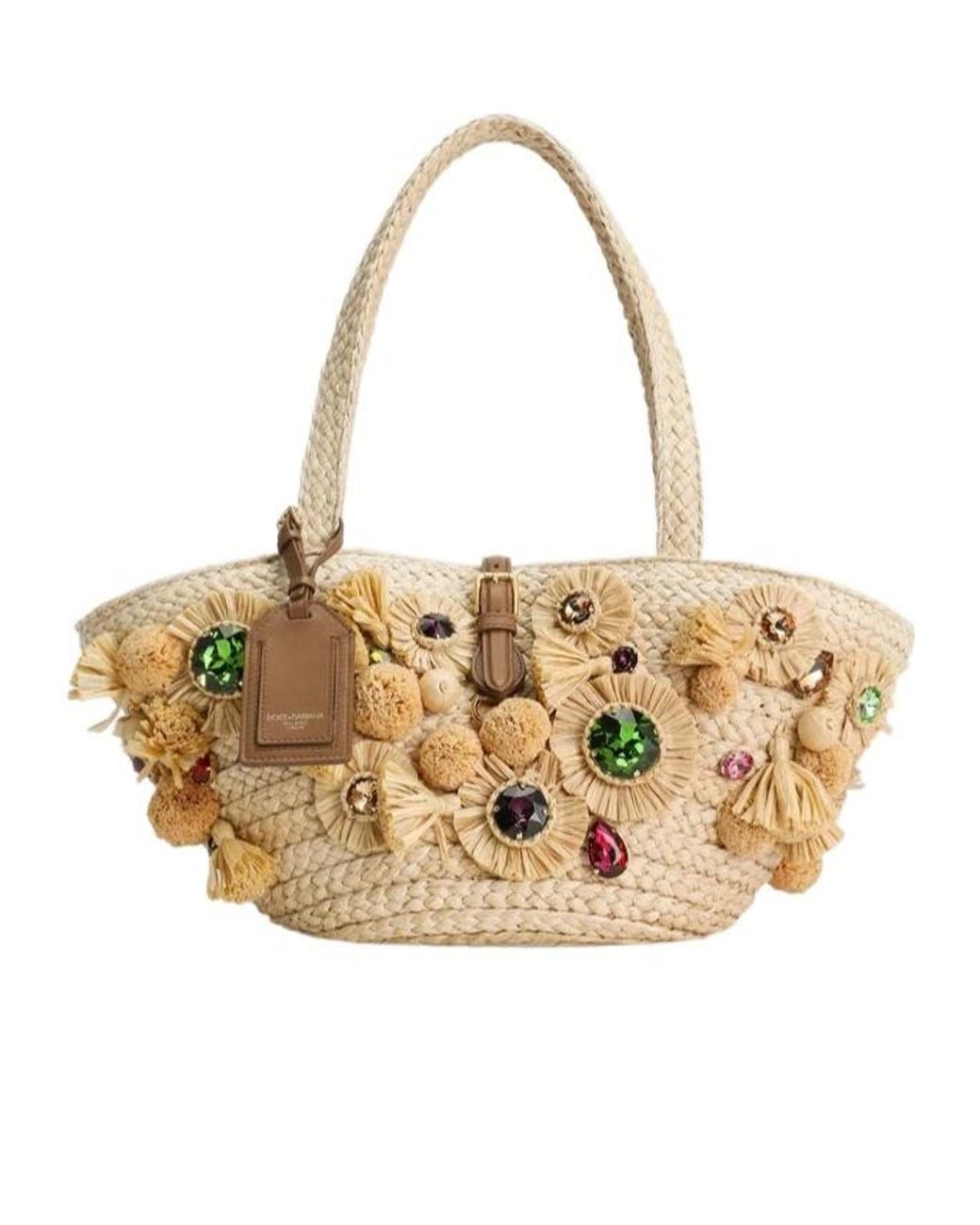 Dolce & Gabbana Metallic Embellished Basket Bag
