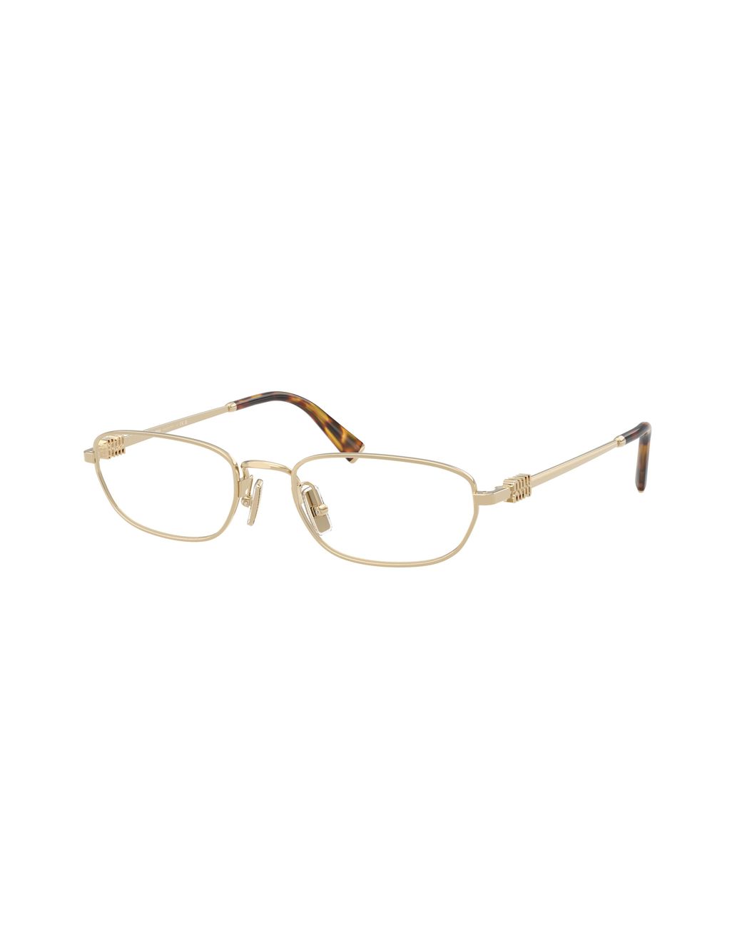 Miu Miu Natural Eyewear Oval Frame Glasses