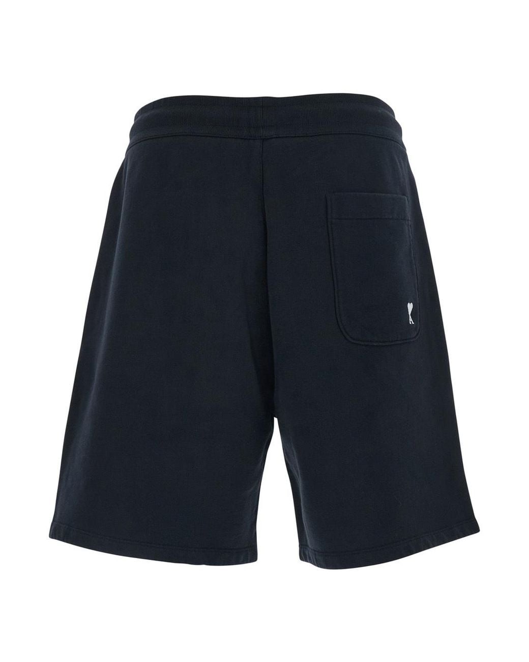 AMI Black Contrasted Track Short for men