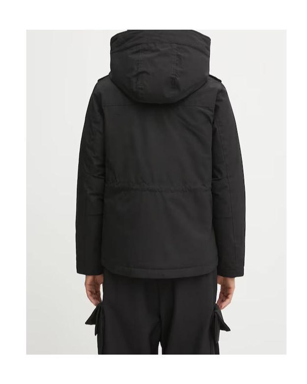 Woolrich Black Down Jacket Military