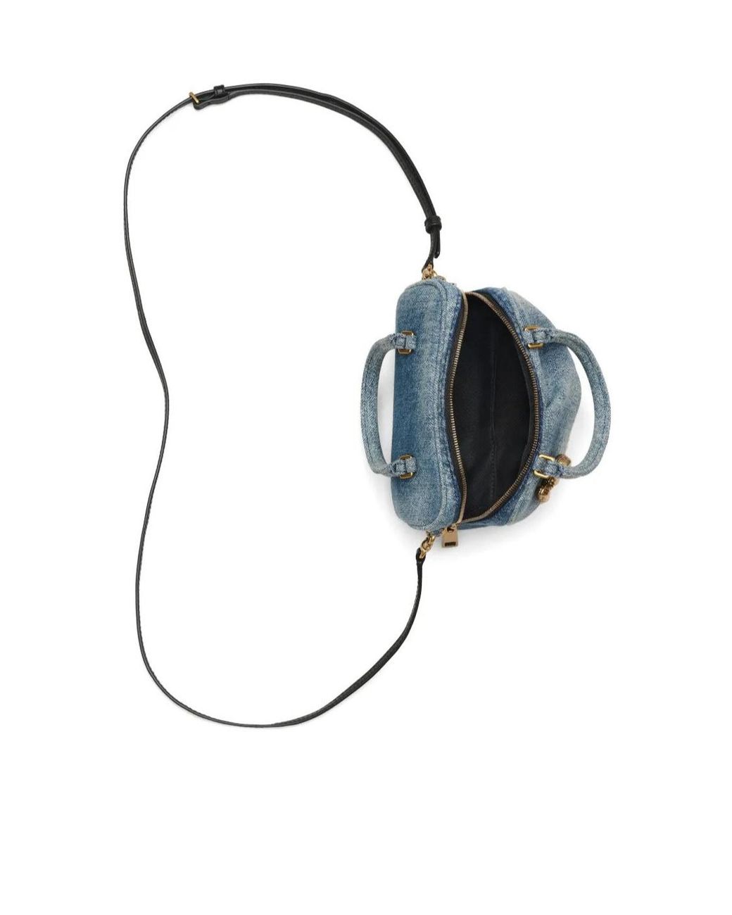 Marc Jacobs Blue Mini The Wave Denim Crossbody Bag