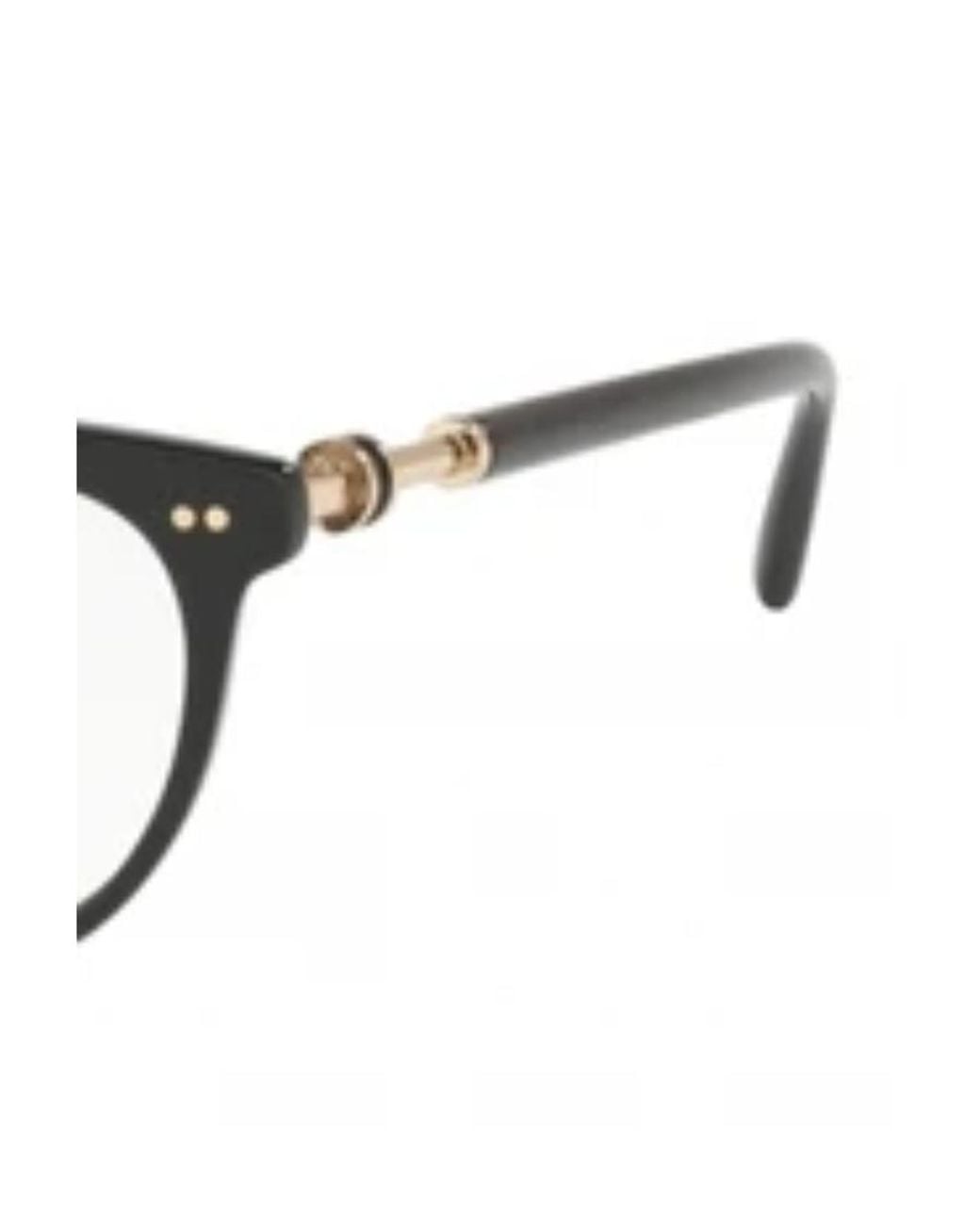 BVLGARI White Round-Frame Clear Lens Glasses