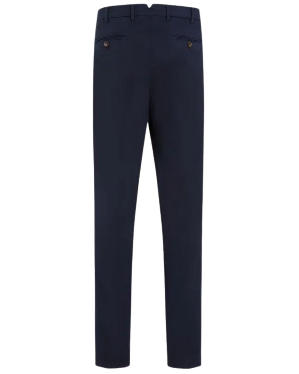 Brunello Cucinelli Blue Tailored Tapered-Leg Trousers for men