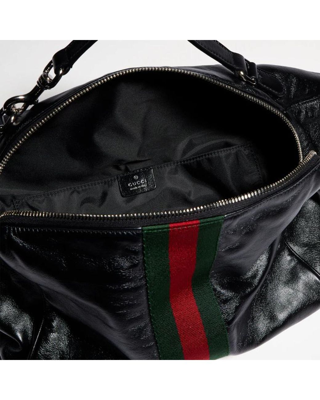 Gucci Black Small Crossbody Bag With Web for men