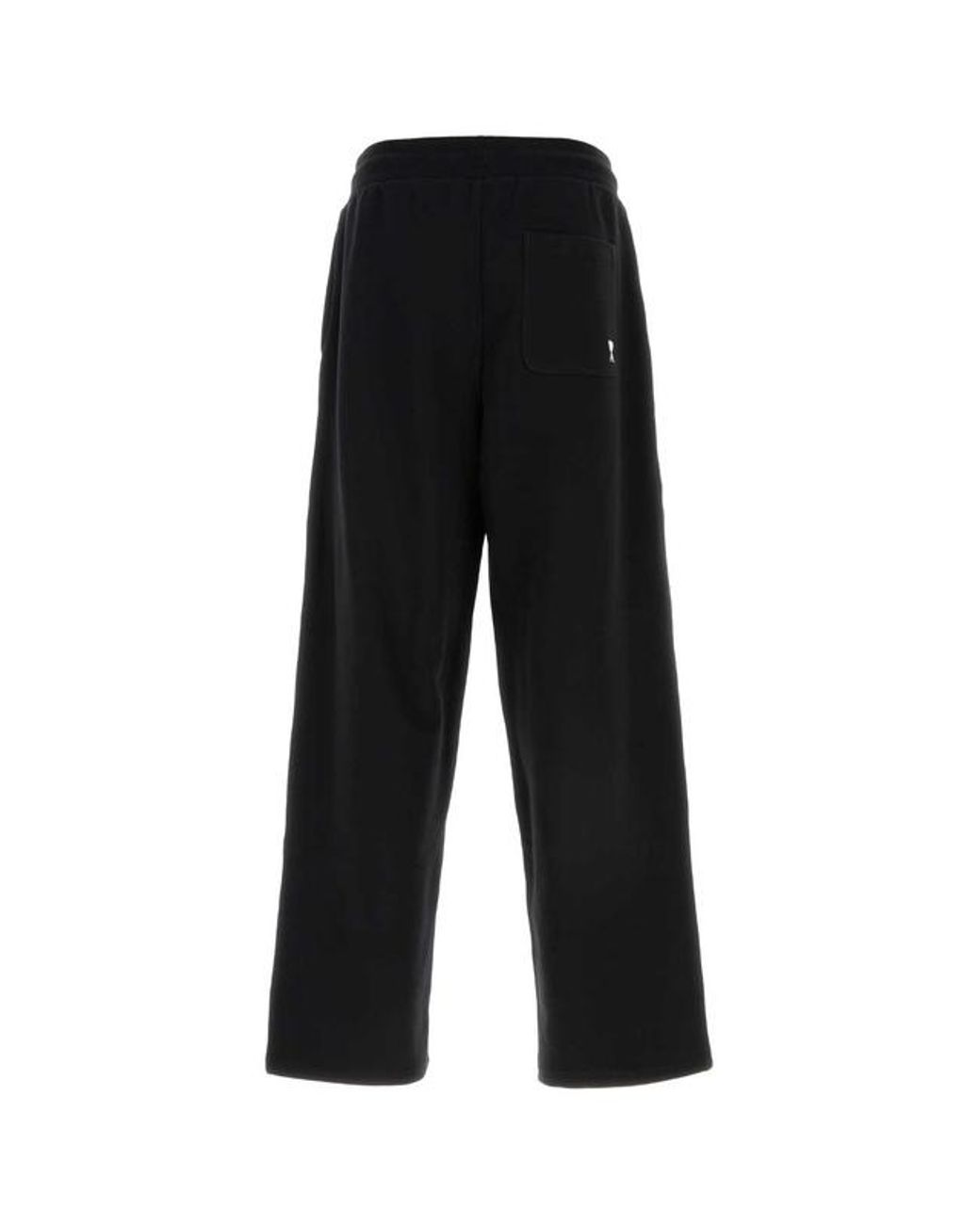 AMI Blue Drawstring Wide-Leg Trousers for men