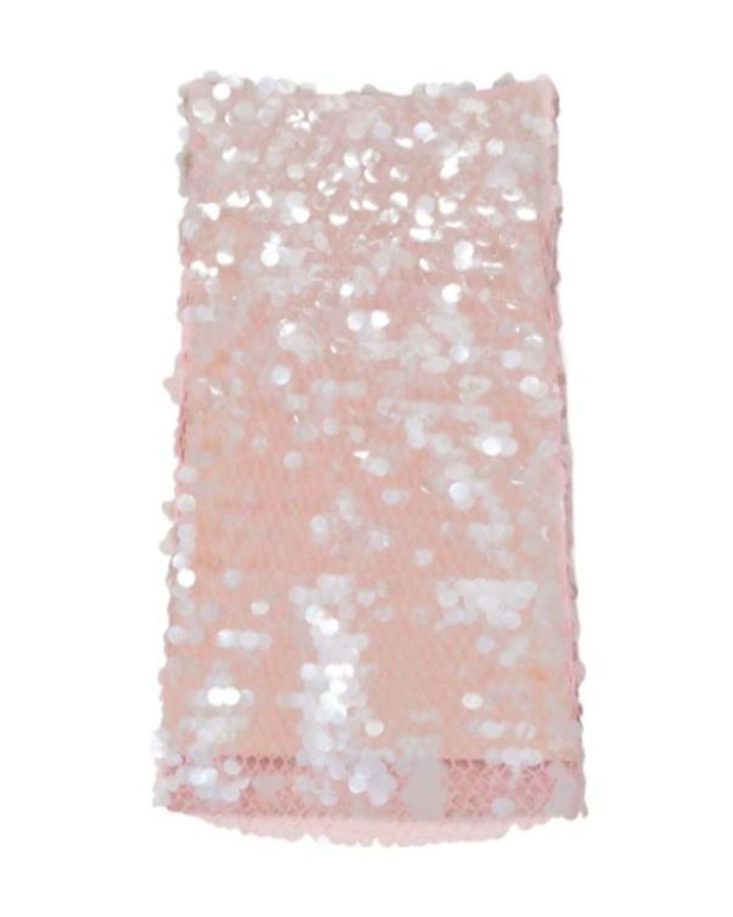 Tory Burch Pink Sequin Embellished Mesh Midi Skirt