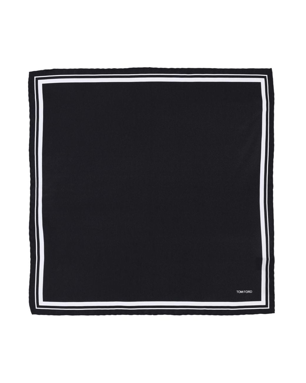 Tom Ford Black Frame Pocket Square Scarf for men