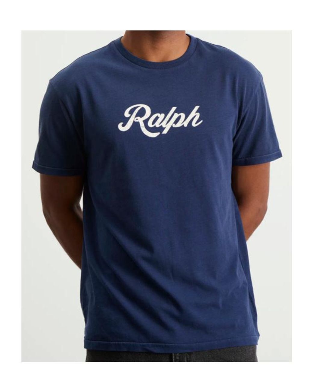 Polo Ralph Lauren Blue Logo Printed Crewneck T-Shirt for men