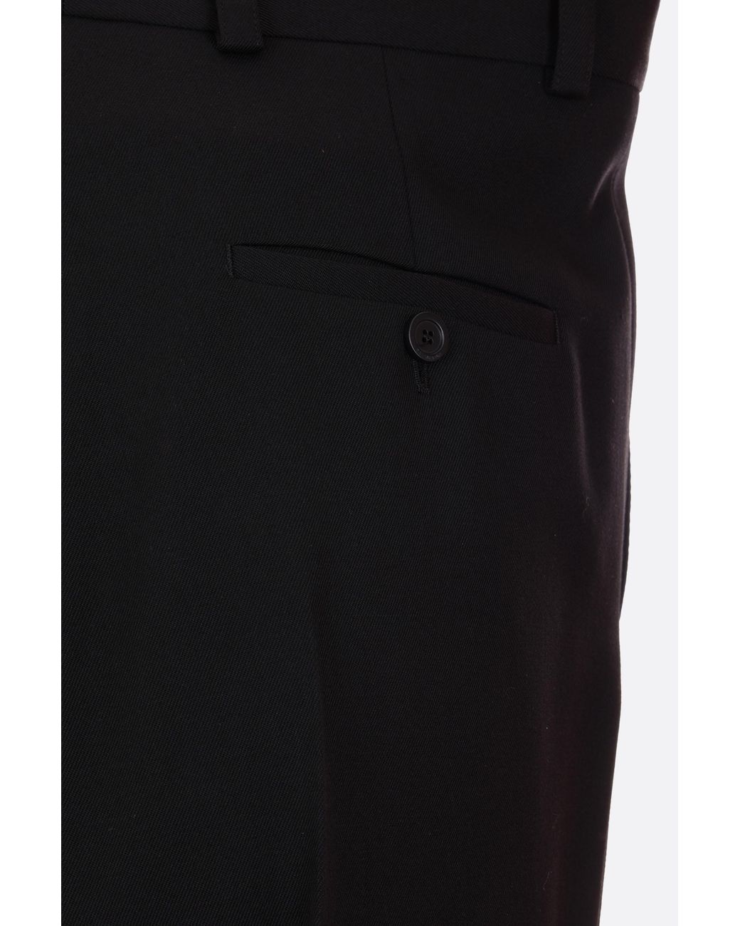 Balenciaga Black Twill Oversized Pants