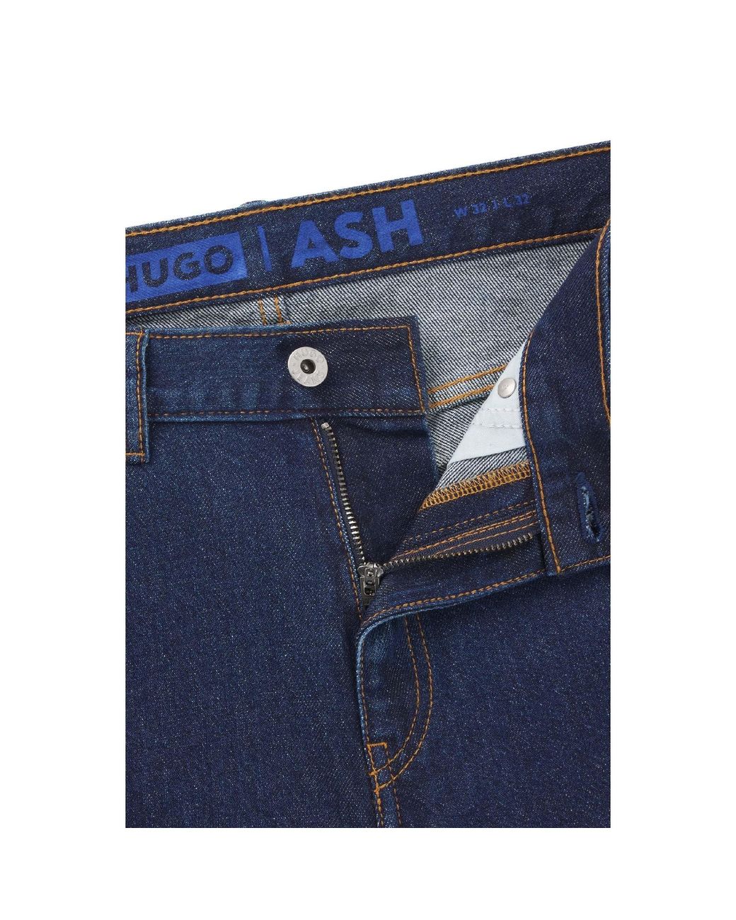 Boss Blue Solidcolor Jeans for men