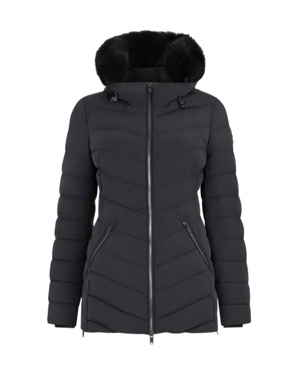 Moose Knuckles Black Roselawn 5 Hooded Down Jacket