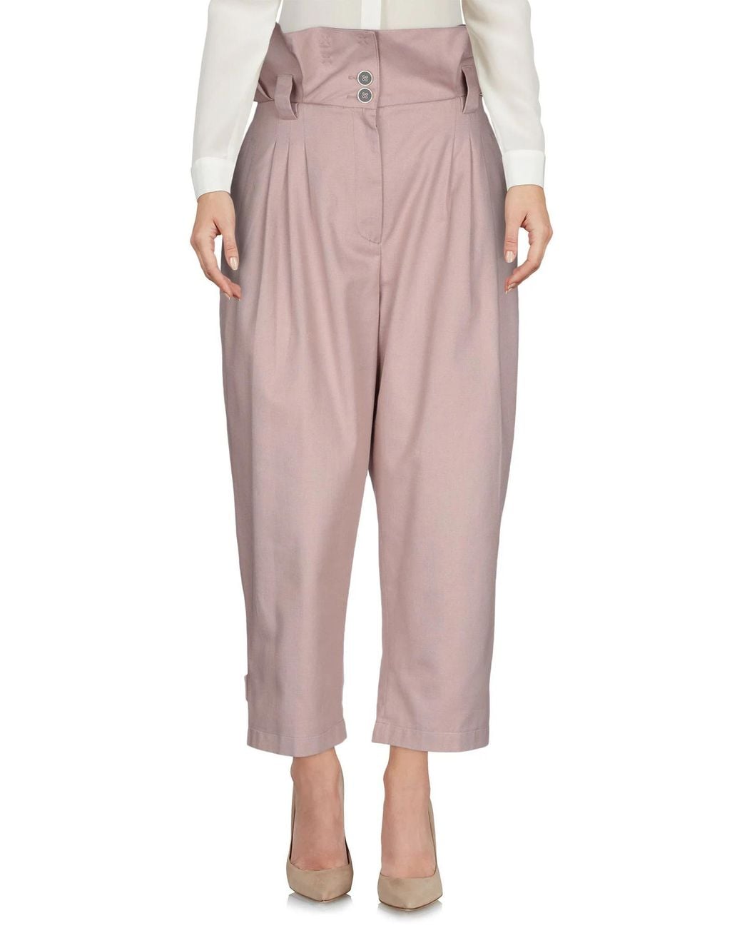 Dolce & Gabbana Pink Casual Trouser