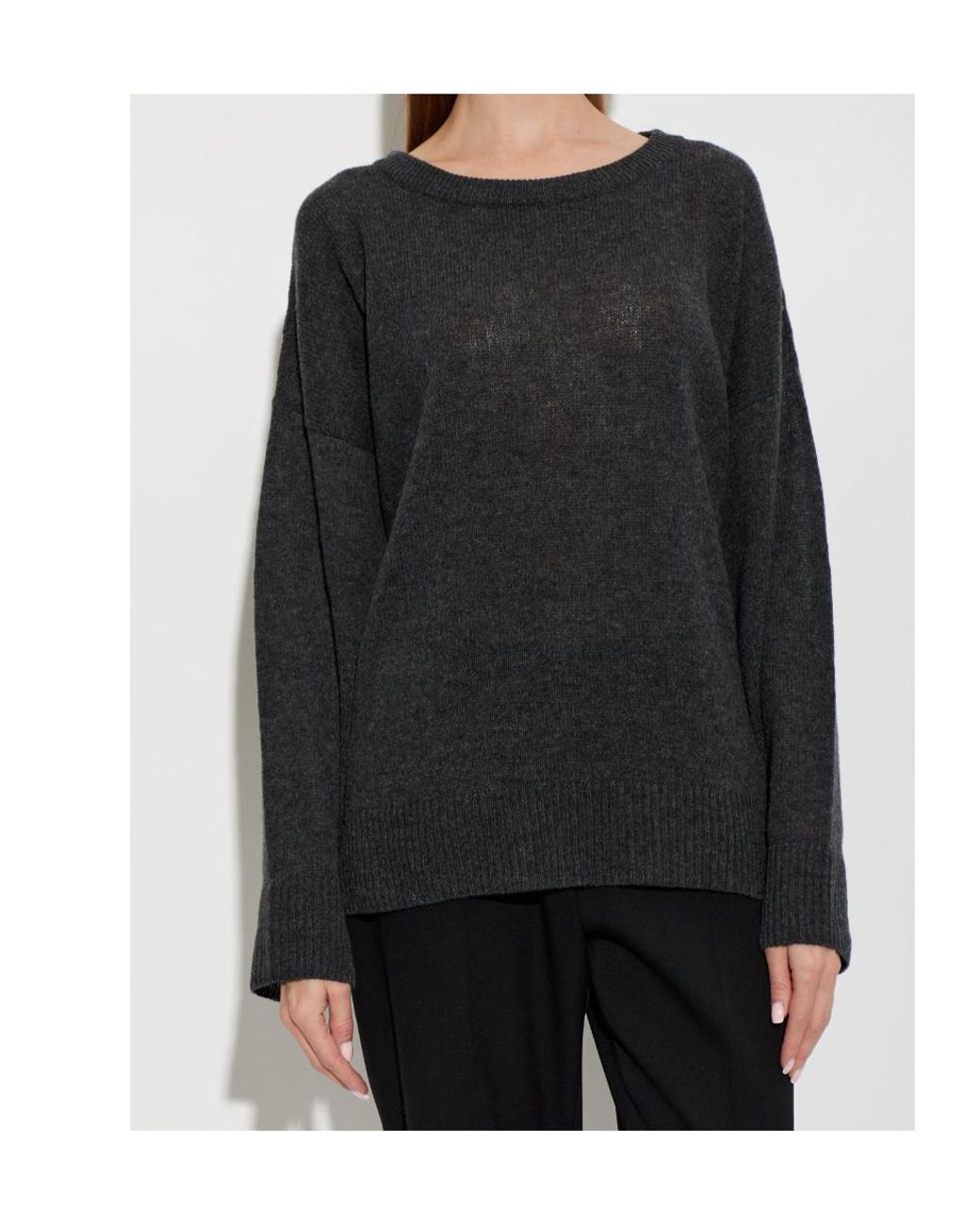 Balenciaga Black Long-Sleeve Knit Top