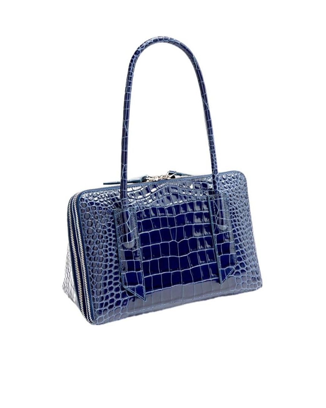 The Attico Blue The Laltra Di Milano Structured Shoulder Bag