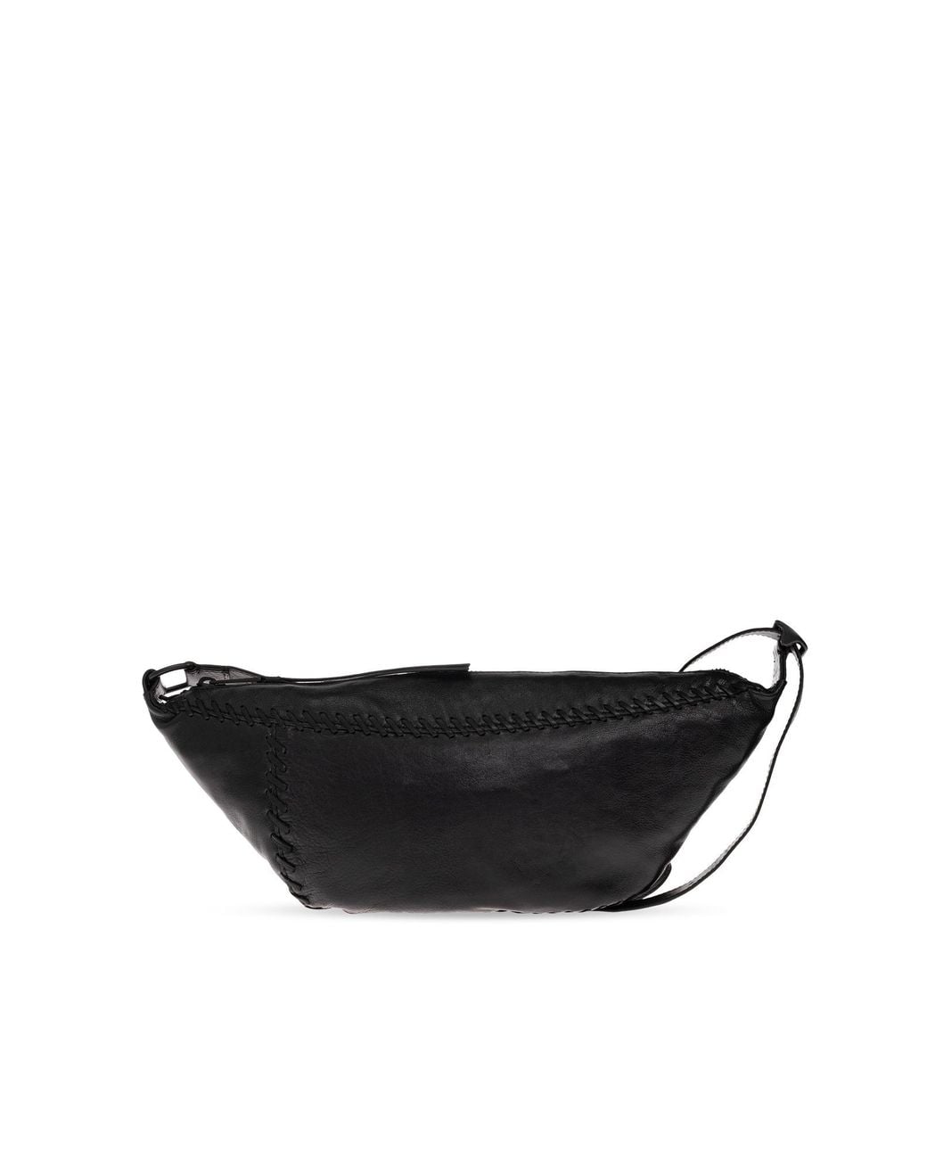 AllSaints Black Esme Whipstitch Shoulder Bag