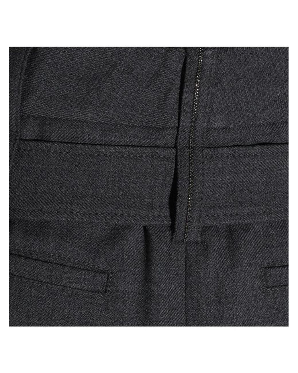 Brunello Cucinelli Gray Belted Skirt