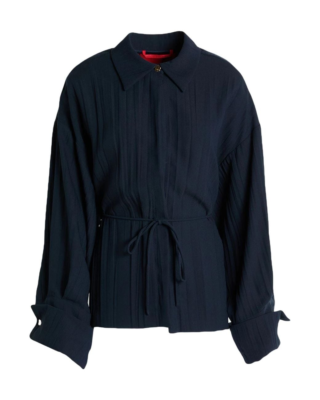 MAX&Co. Blue Solid Colour Shirts Blouses
