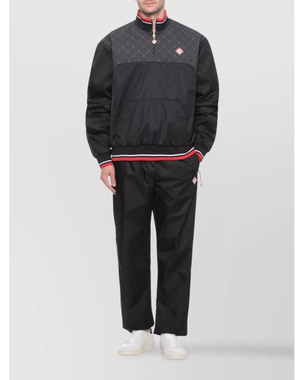 Casablanca Black Logo-Patch Track Pants for men