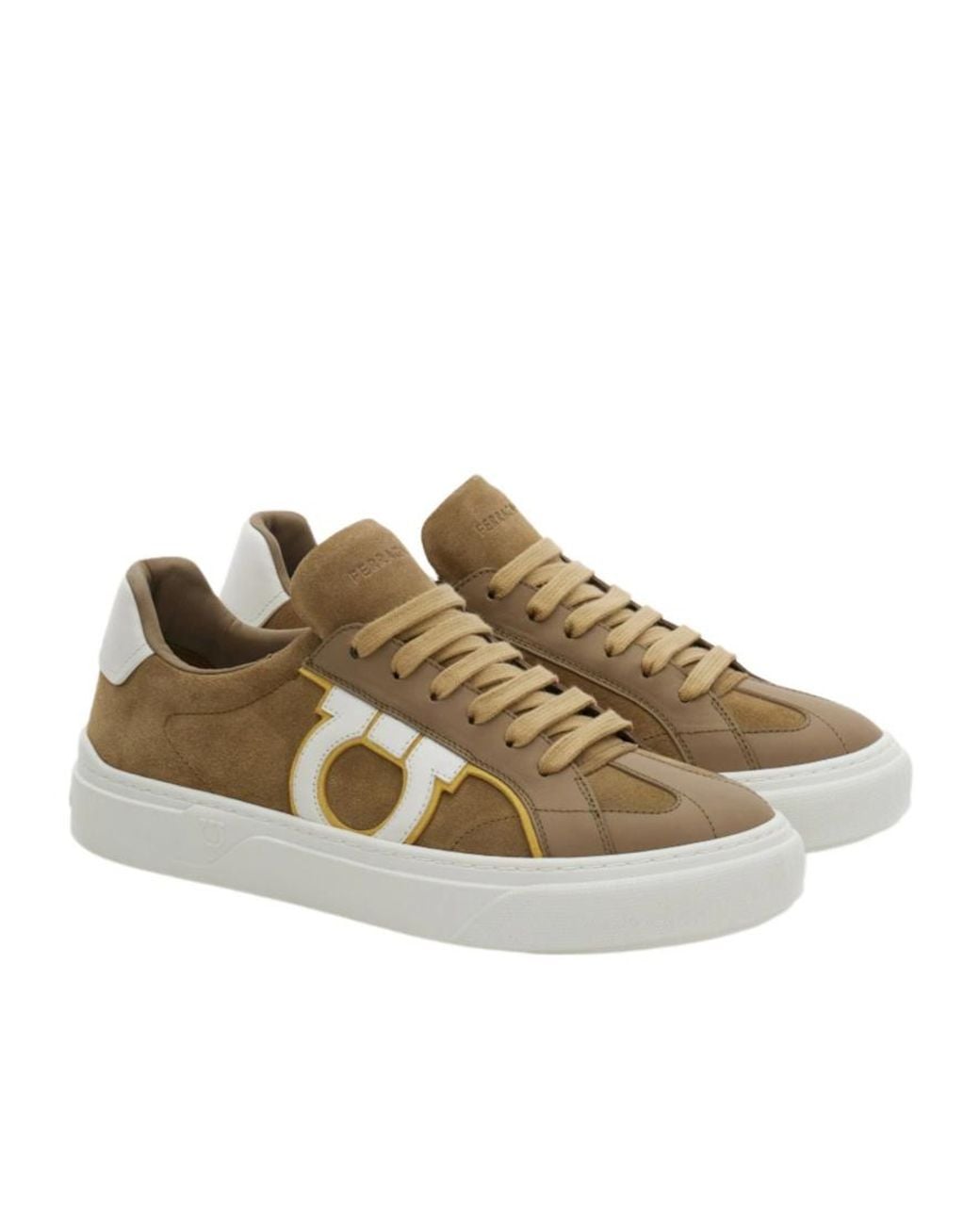 Ferragamo Brown Gancini Sneaker for men