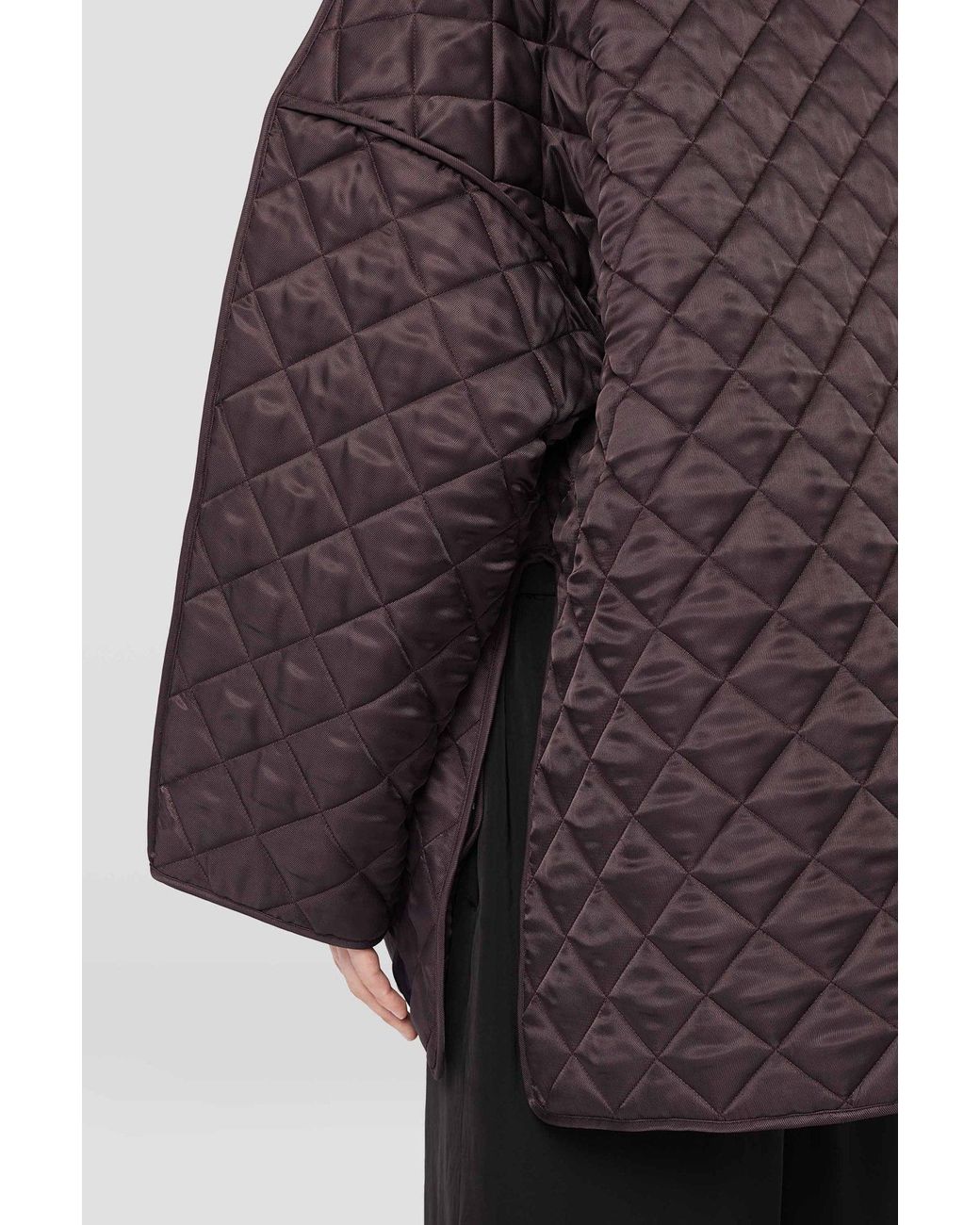 Jil Sander Brown Quilted Down Jacket for men