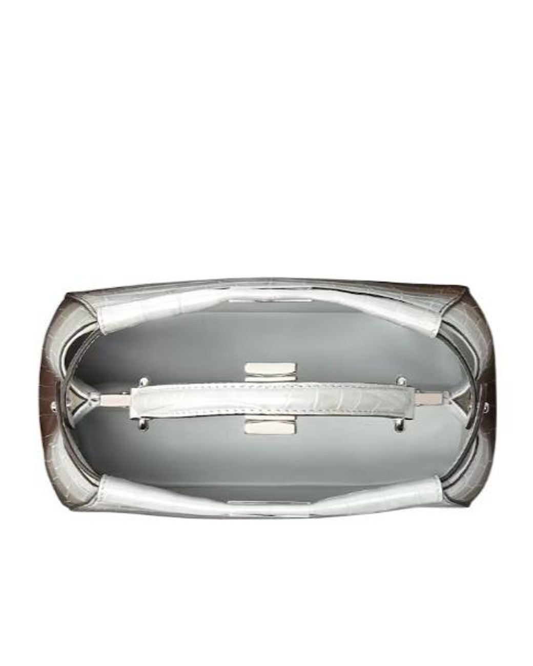 Fendi Gray Graduated-Effect Crocodile Bag