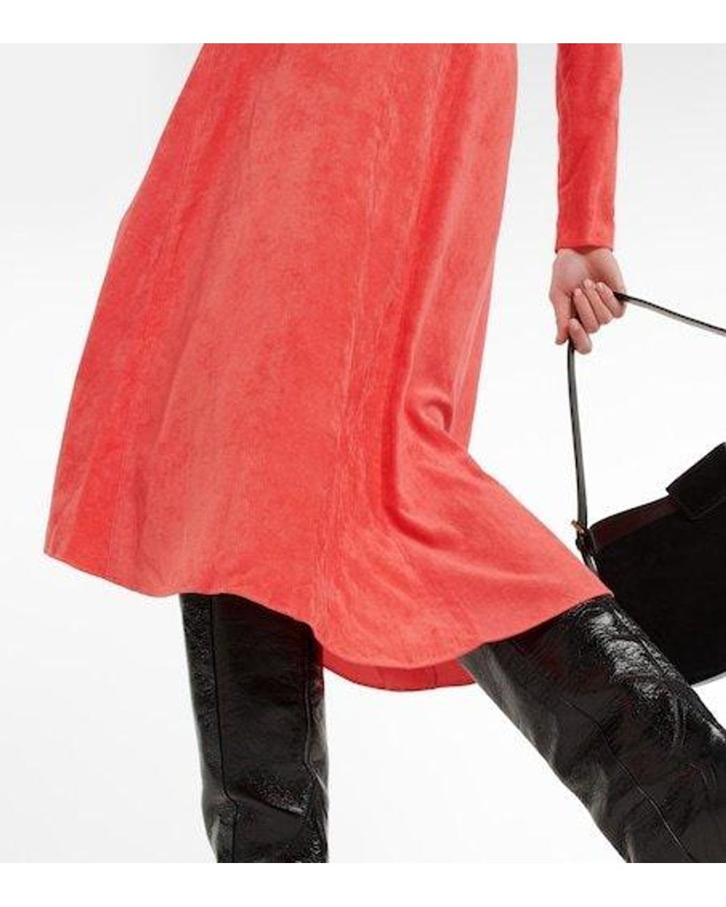Isabel Marant Red Havena Midi Dress