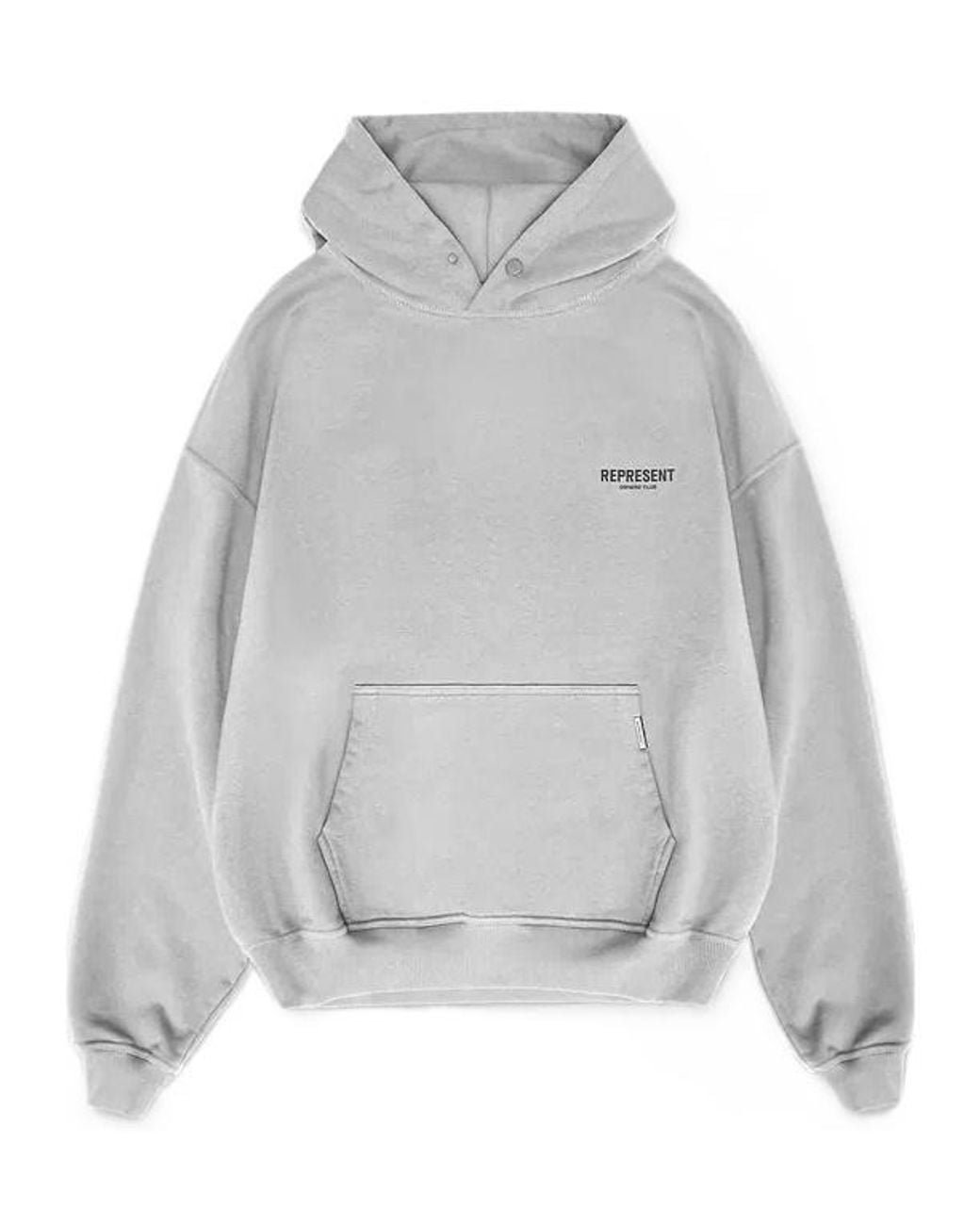 Represent Gray Owners Club Oversized Hoodie for men