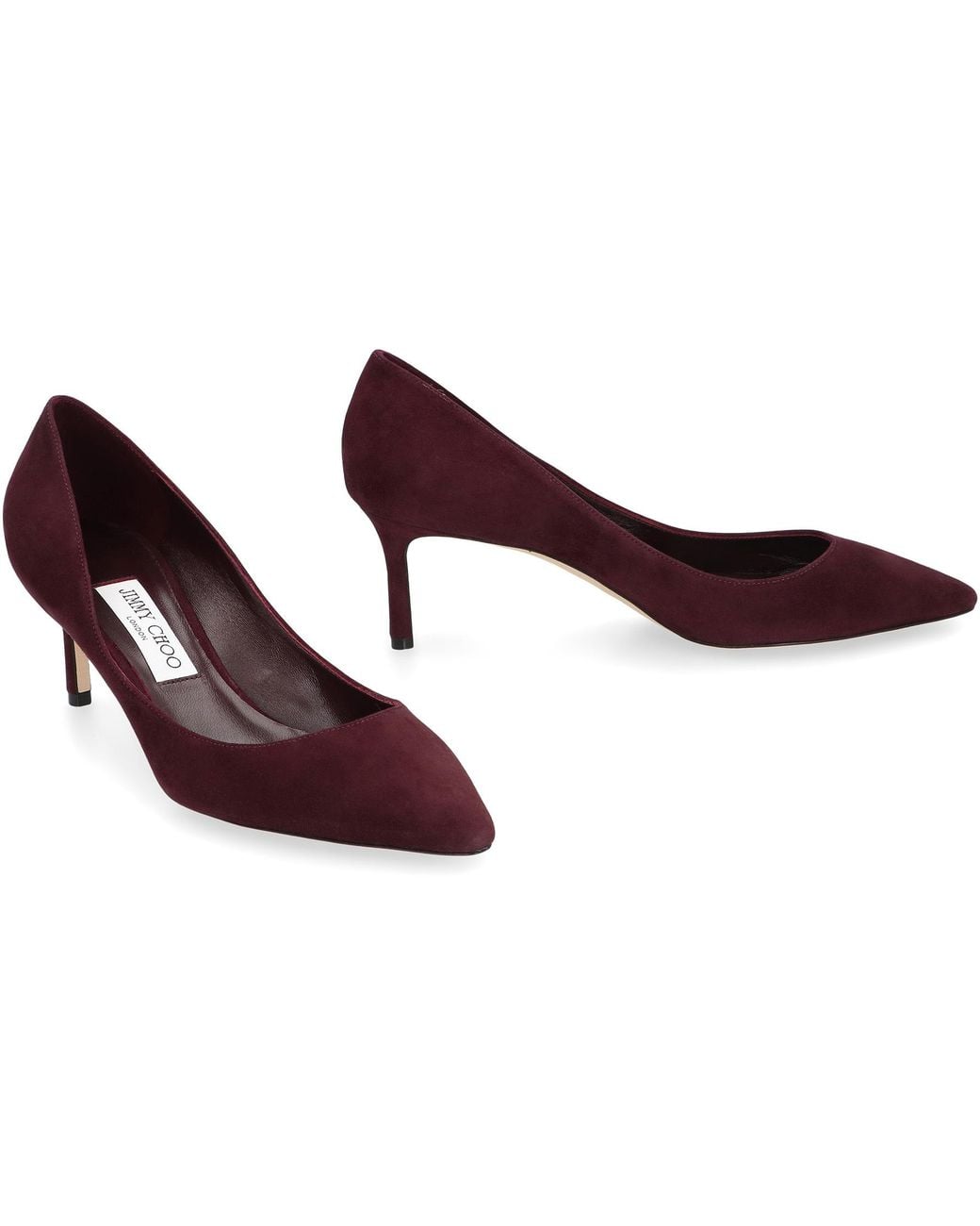 Jimmy Choo Purple Romy 60 Pointed-Toe Pumps