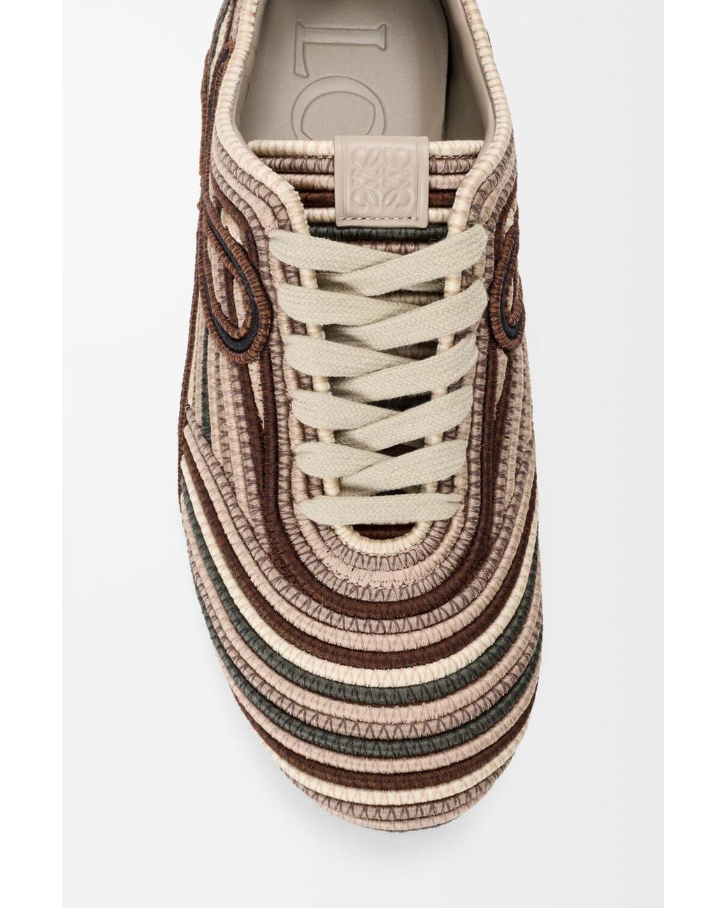 Loewe Brown X Paula & Apos;S Ibiza & Apos;S Yago Multi-Corded Low-Top Sneakers for men