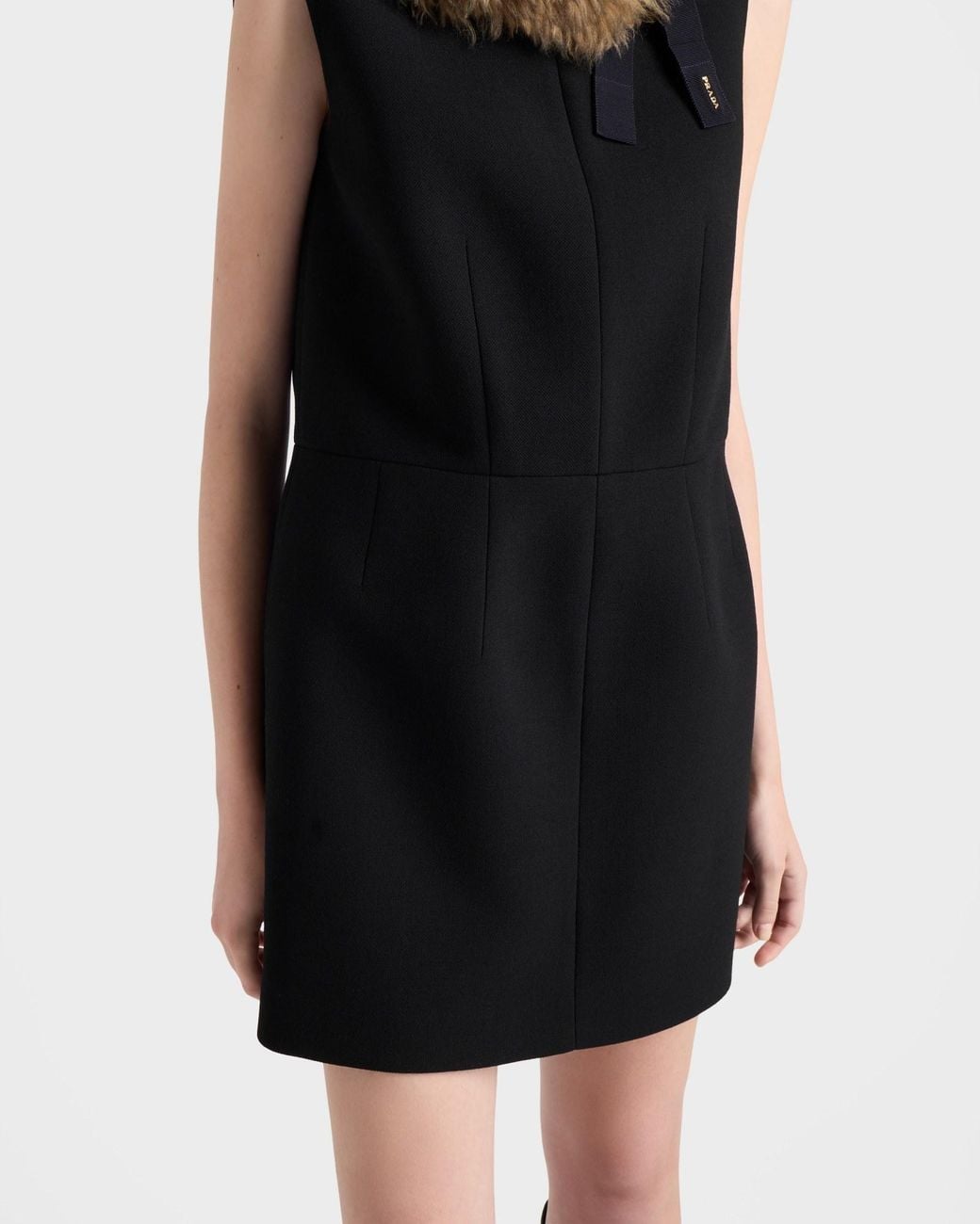 Prada Black Crewneck Sleeveless Dress
