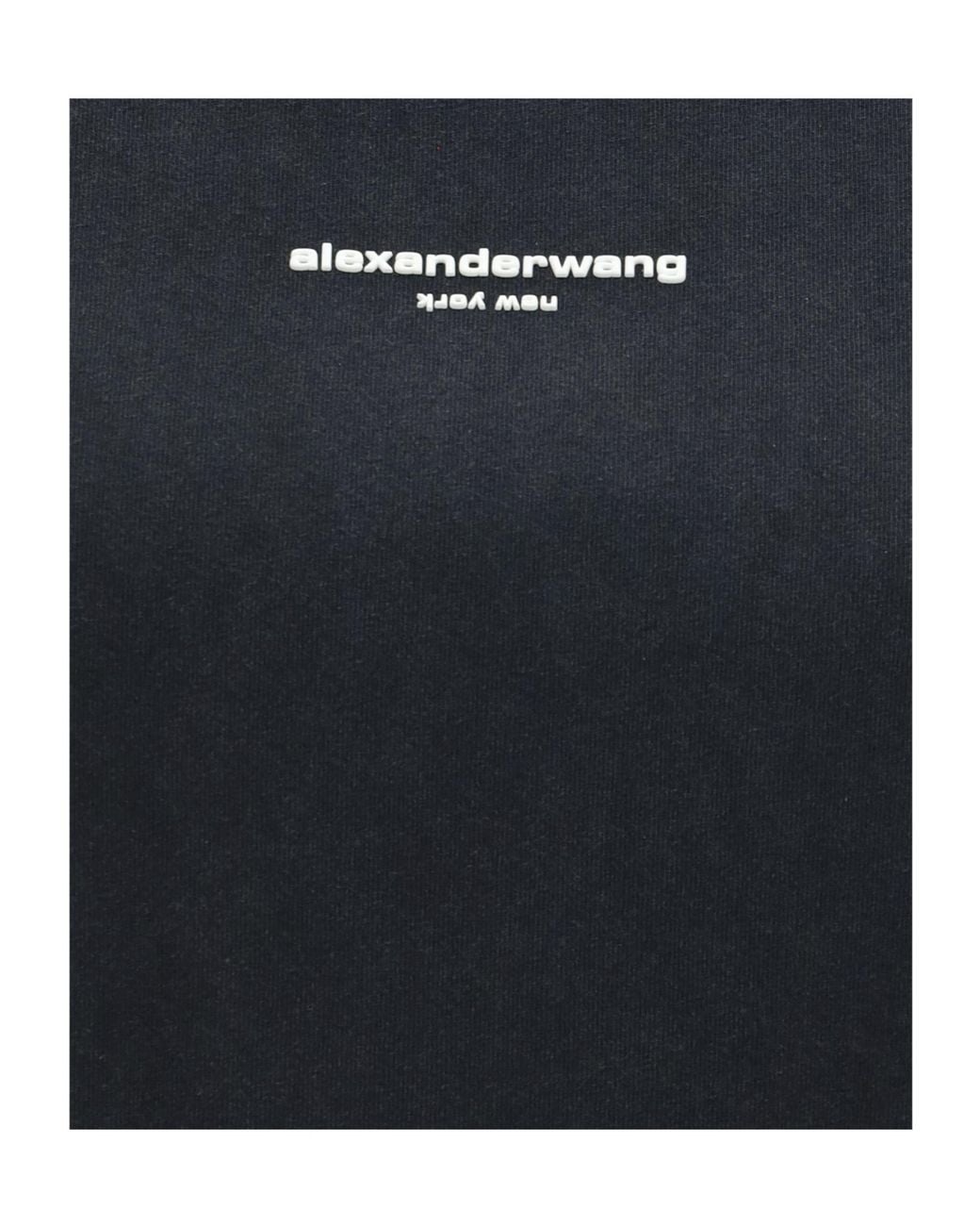 Alexander Wang Black Logo Cropped T-Shirt for men