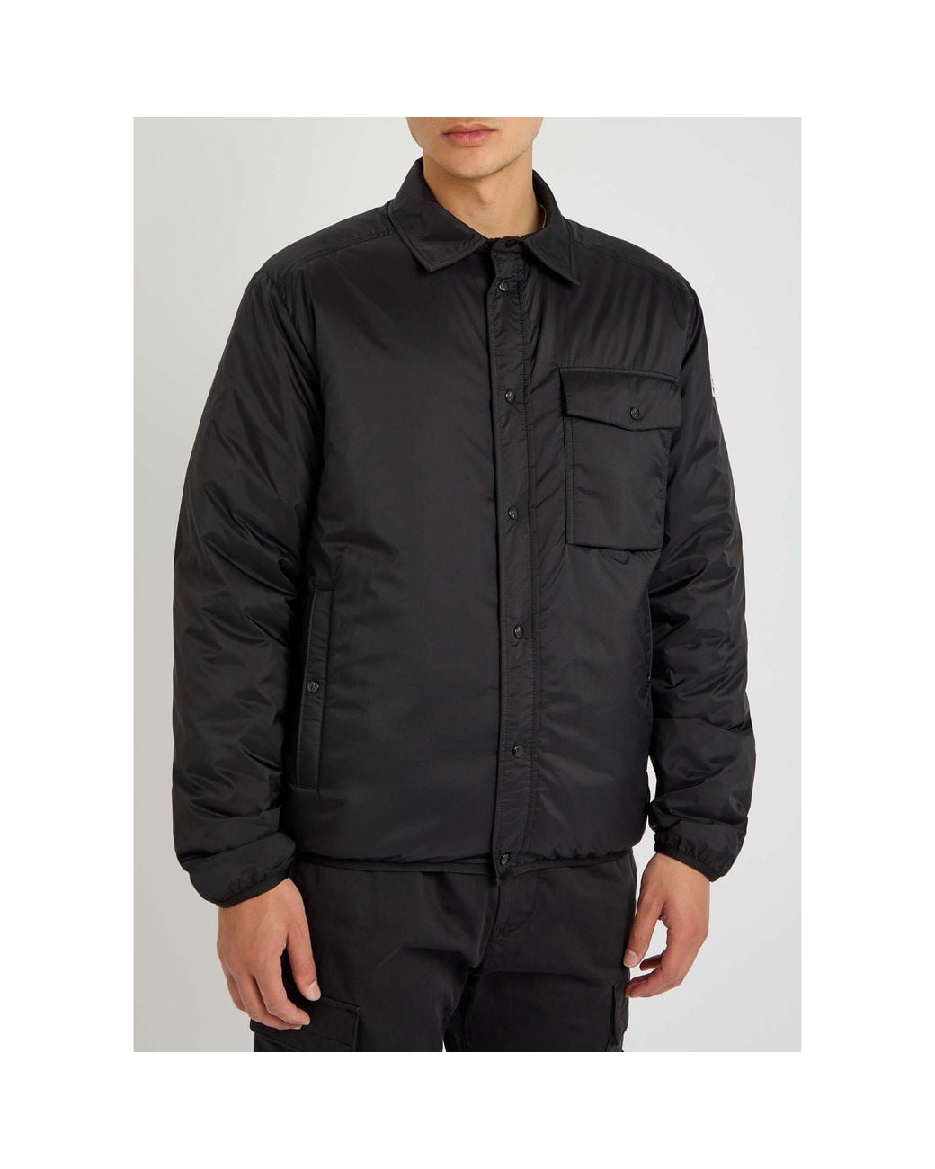 Moncler Black Light And Warm Coat for men