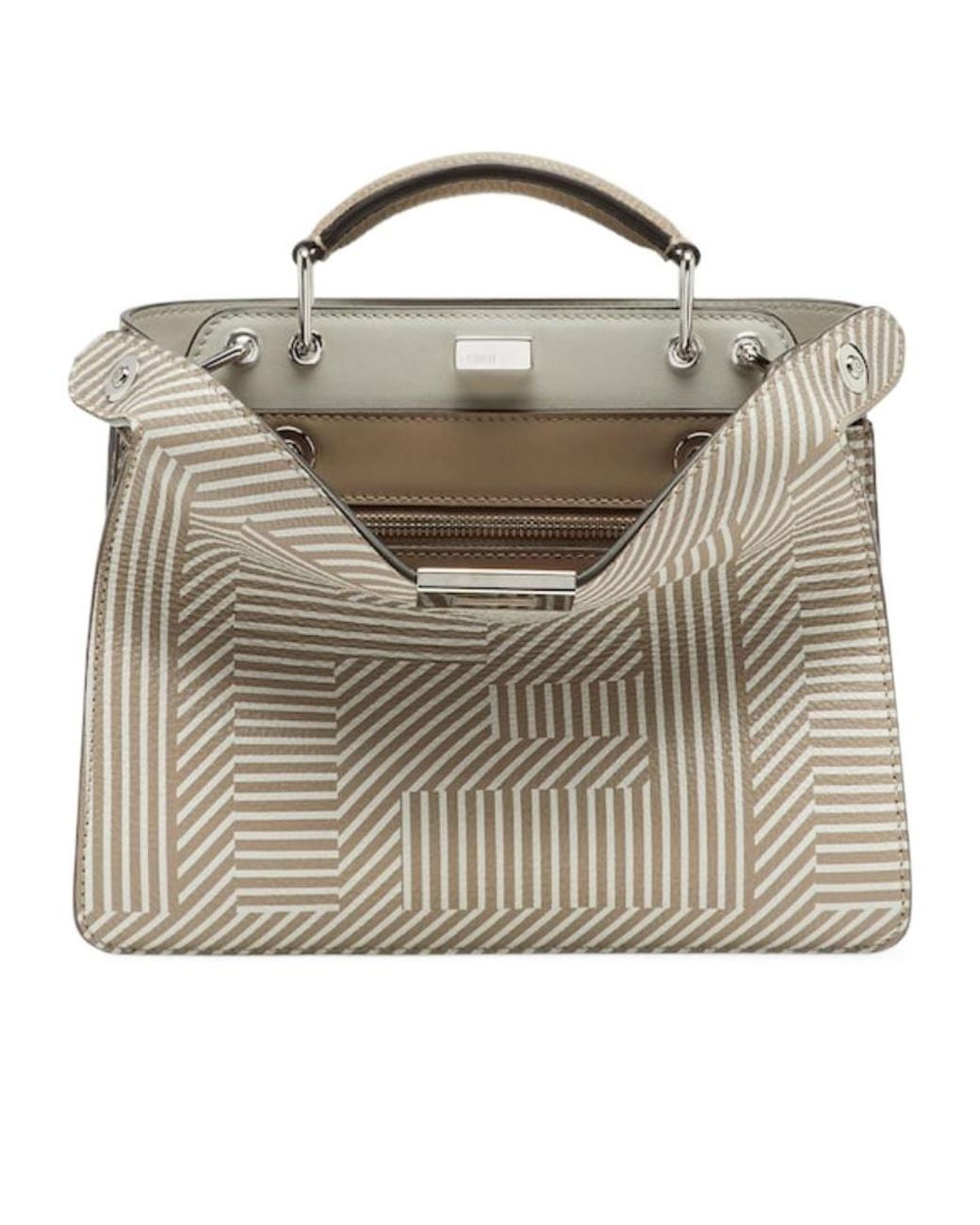 Fendi Metallic Peekaboo Iseeu Mini Tote Bag for men