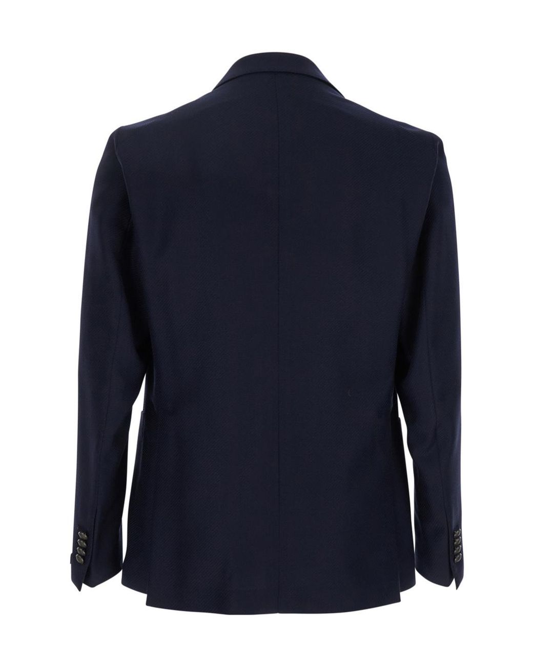 Tagliatore Blue Logo Plaque Double-Breasted Blazer for men