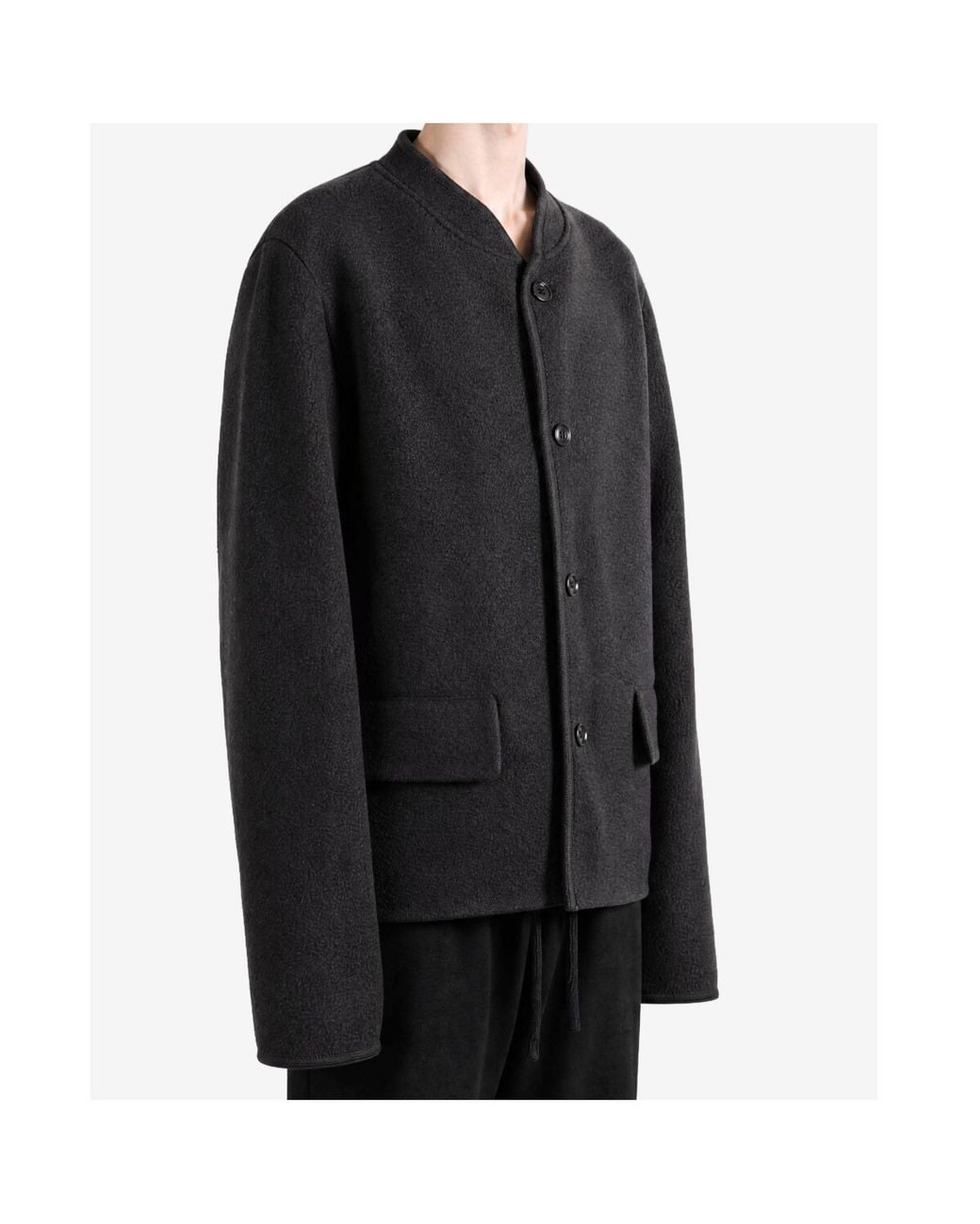 Rier Gray Long-Sleeve Single-Breasted Jacket for men