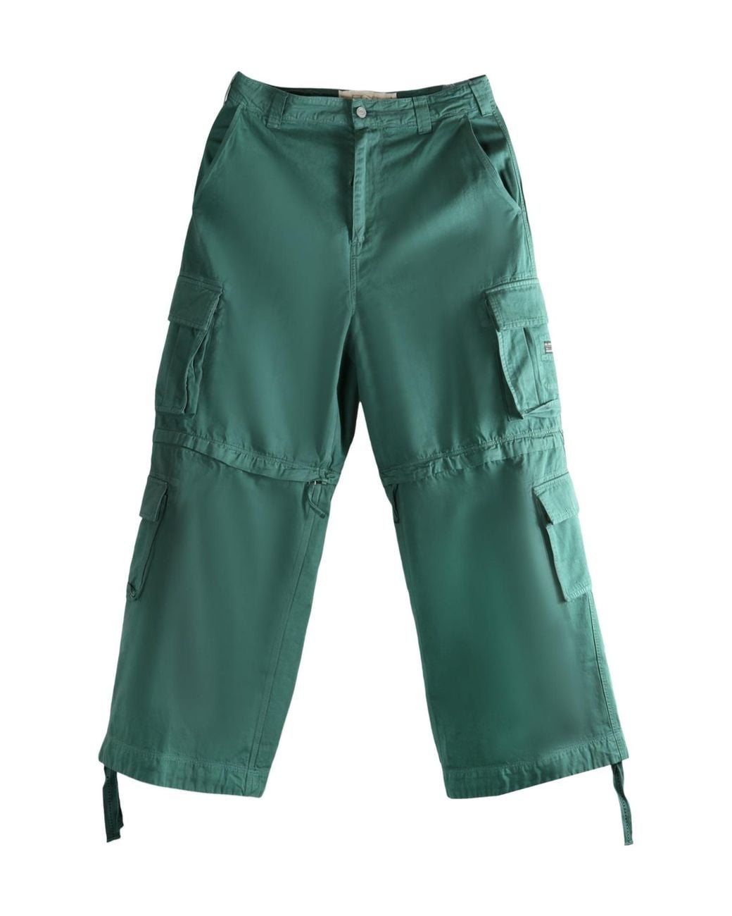 ERL Green Zipper Overalls for men