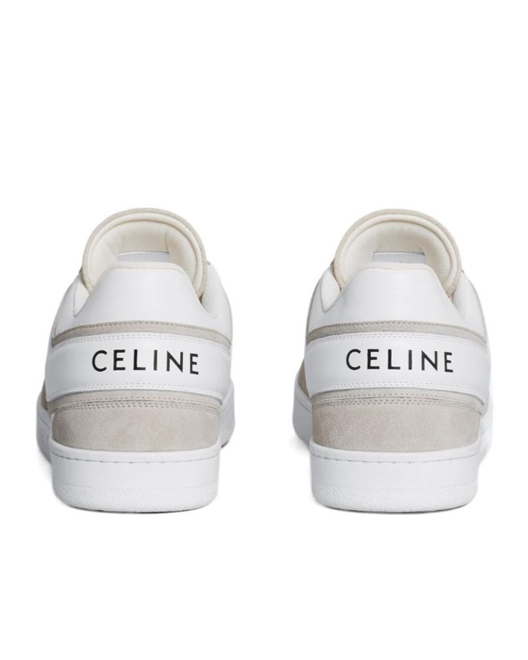 Céline White Trainer Low Lace-Up Sneaker for men